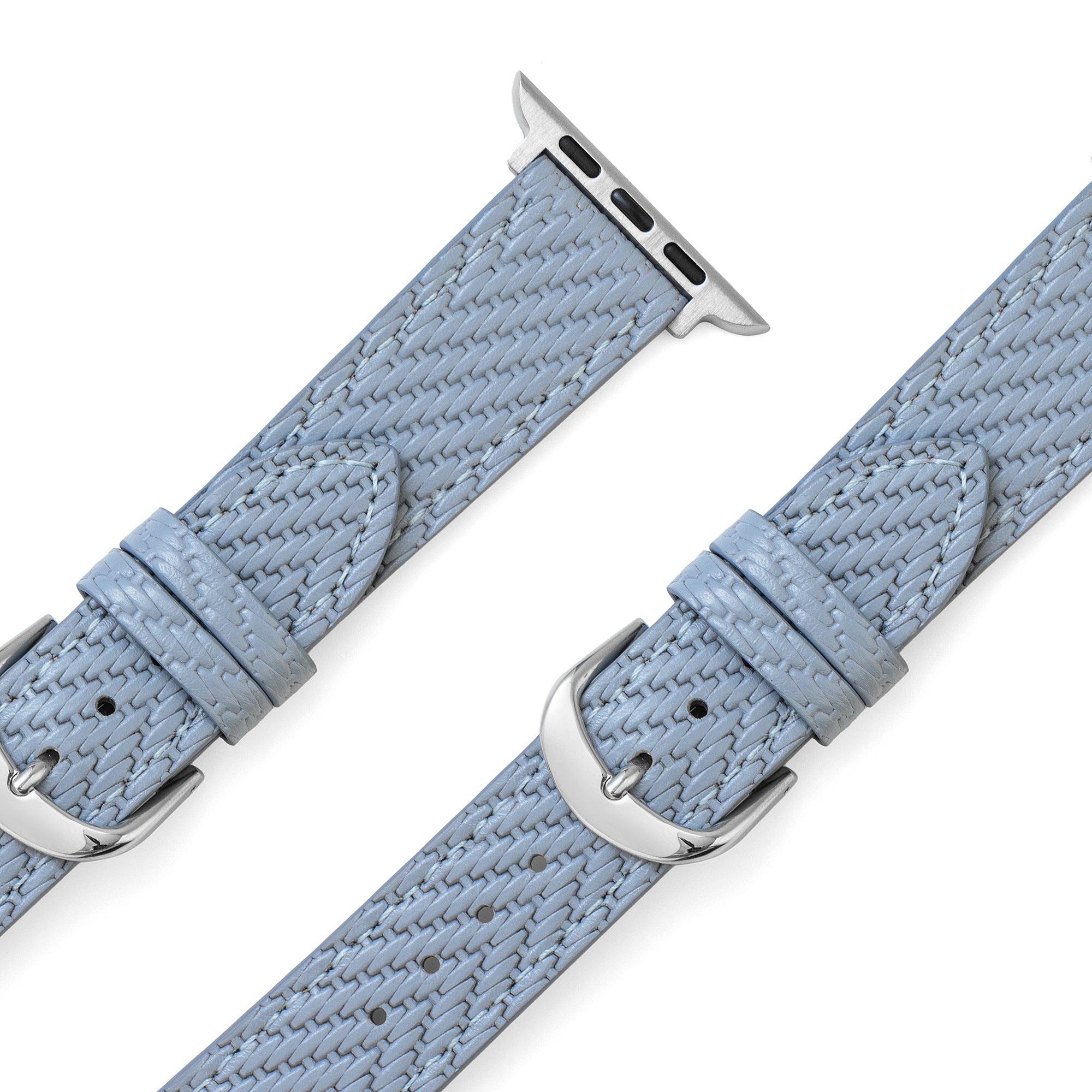 سوار ساعة Apple Watch من الجلد المنسوج للنساء