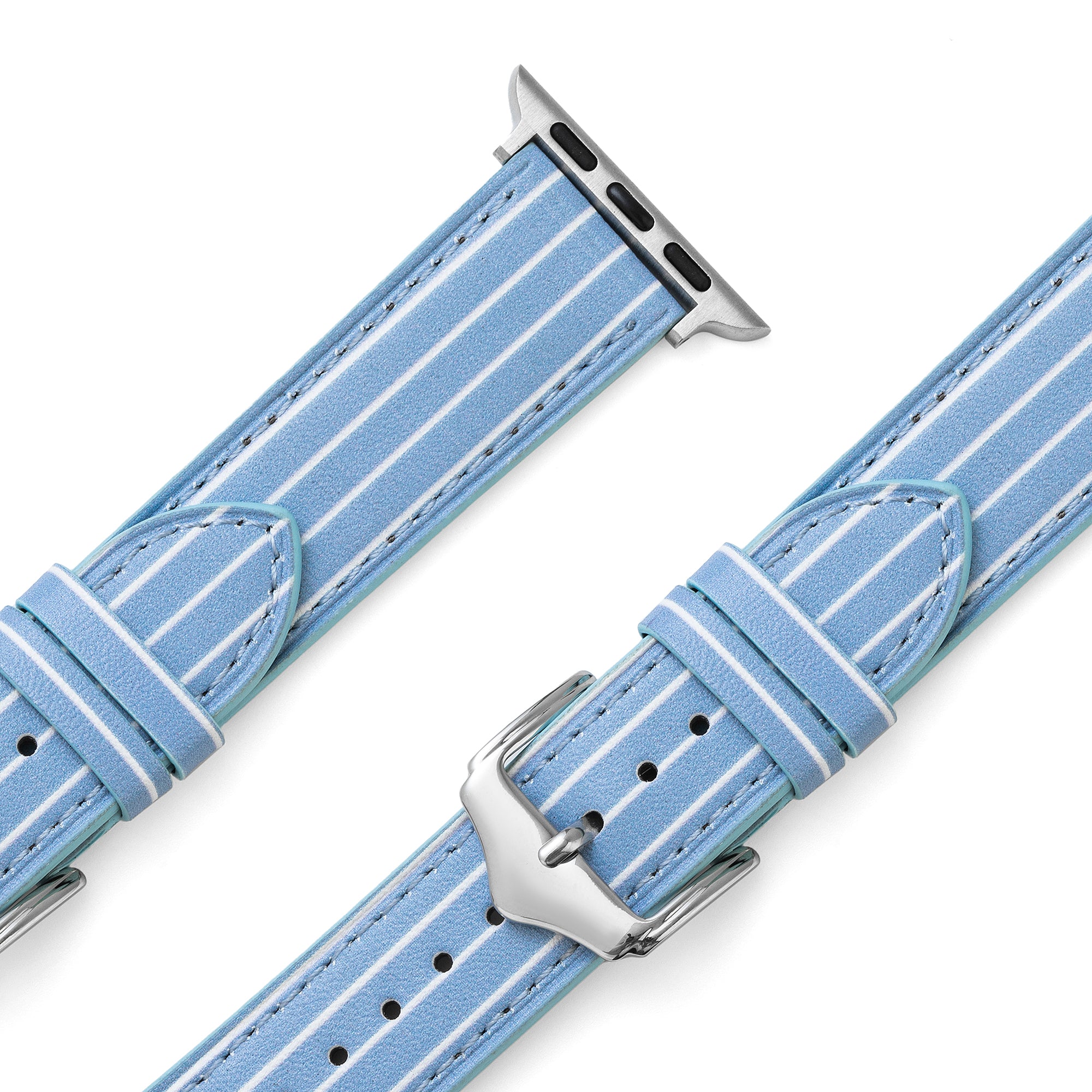 Apple Watch用レディースストライプレザーウォッチバンド