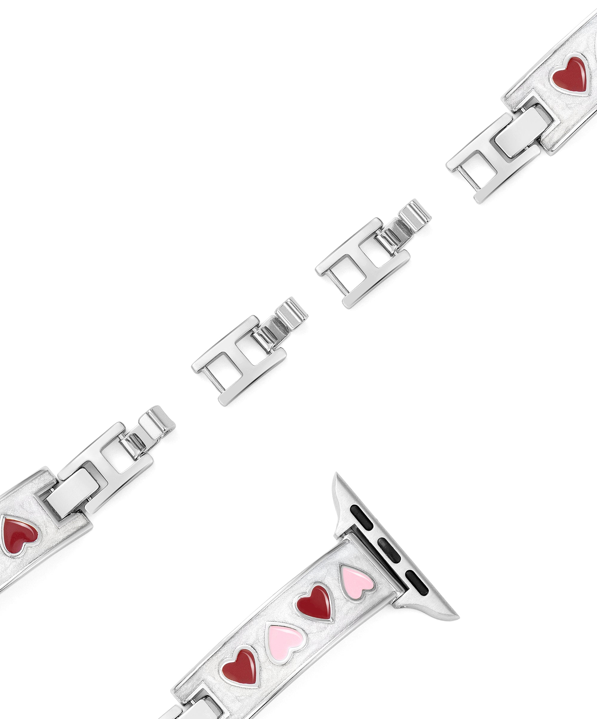 Women's Dual-Tone Heart Watch Band for Apple Watch