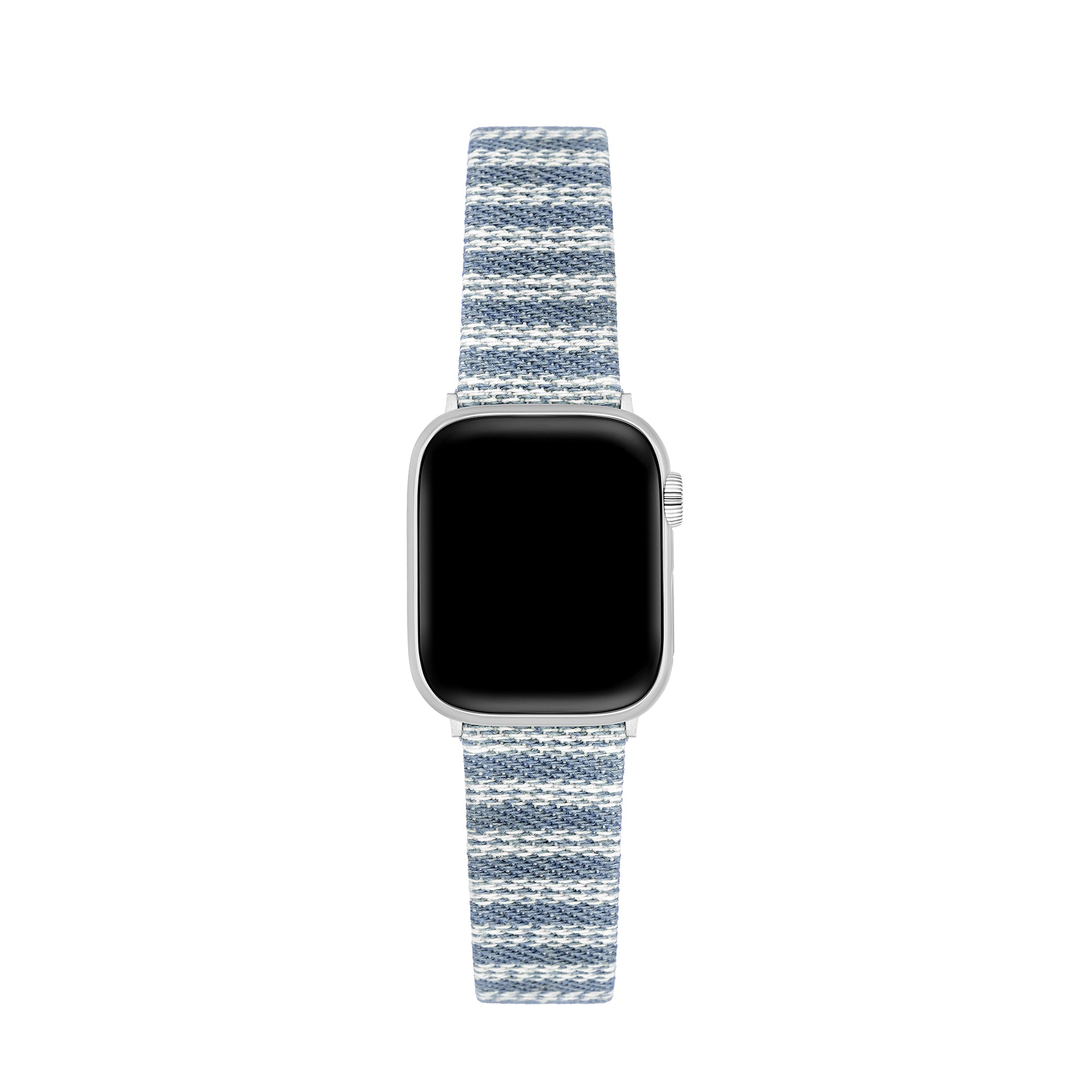 Women's Woven Stripe Leather Watch Band for Apple Watch