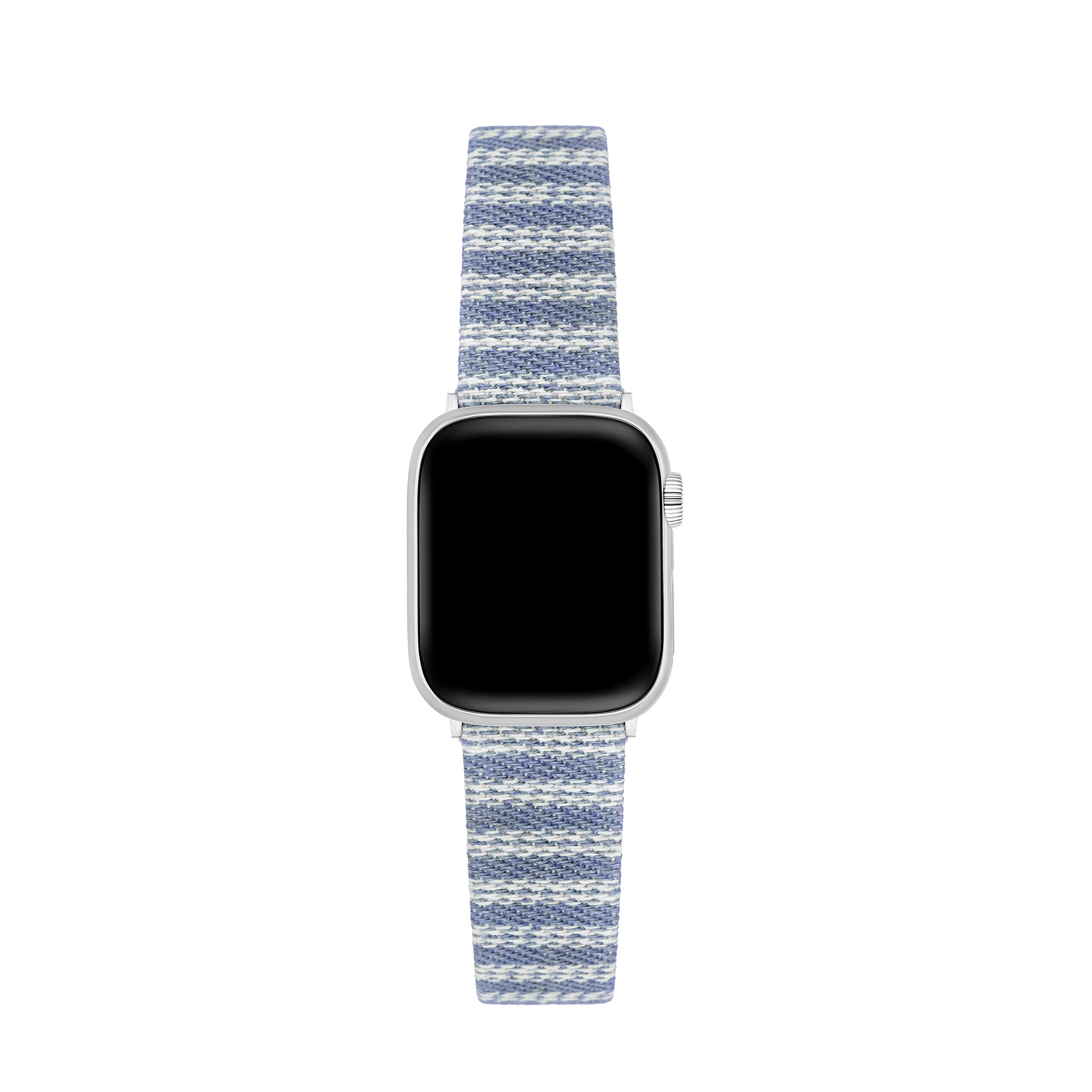Women's Woven Stripe Leather Watch Band for Apple Watch