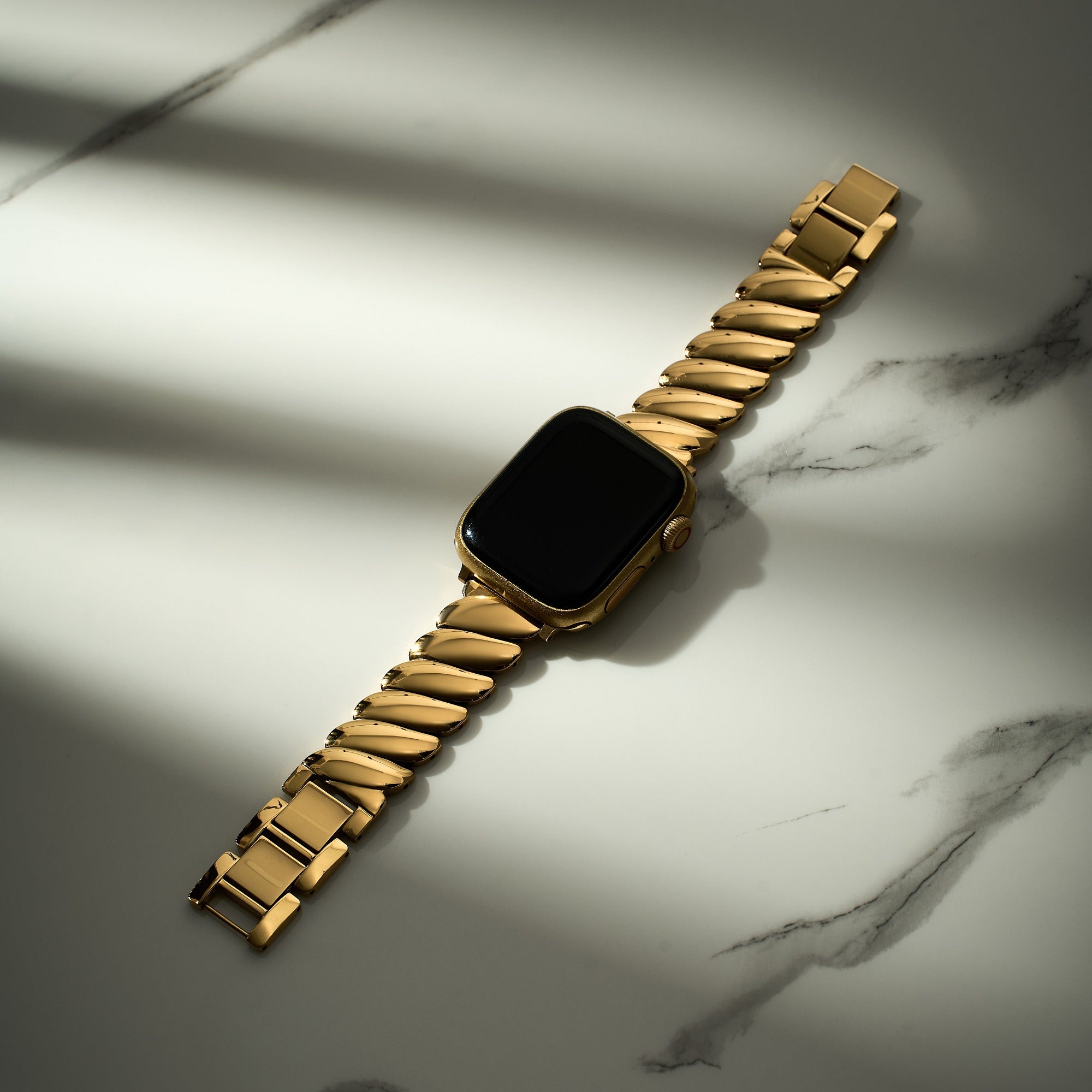 Wavy Stainless Steel Watch Band for Fitbit