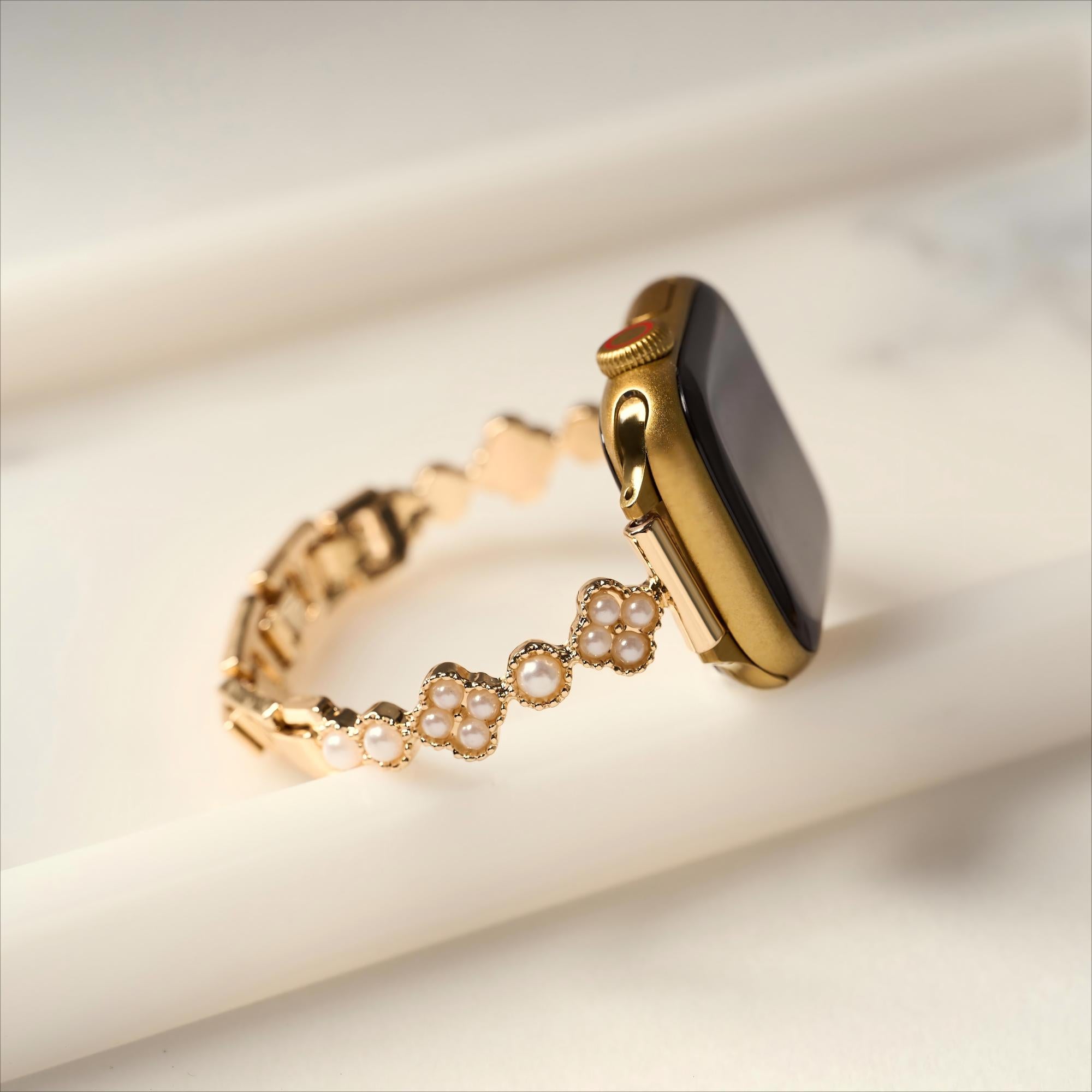 Women's Pearl Floral Watch Band for Galaxy