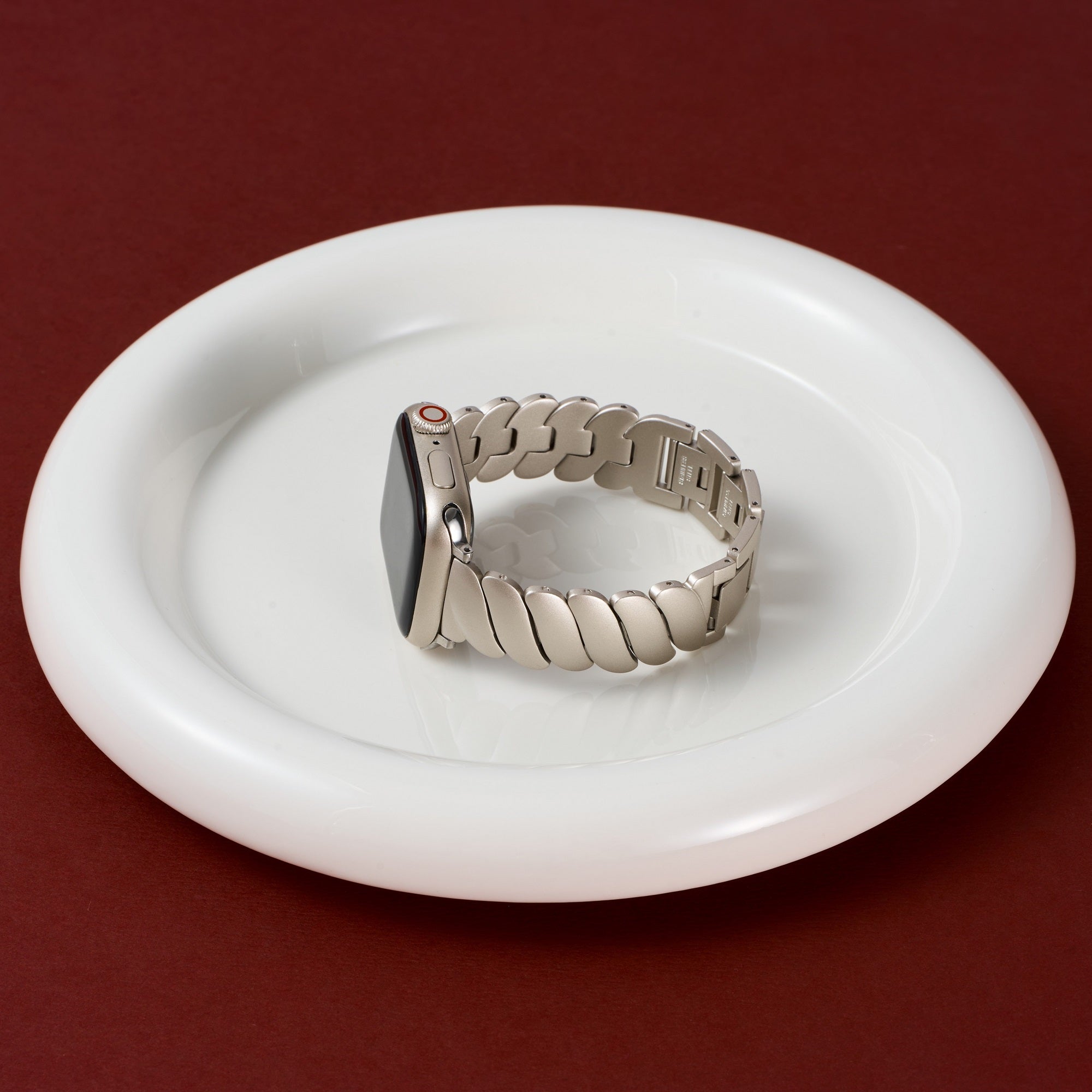 Wavy Stainless Steel Watch Band for Fitbit