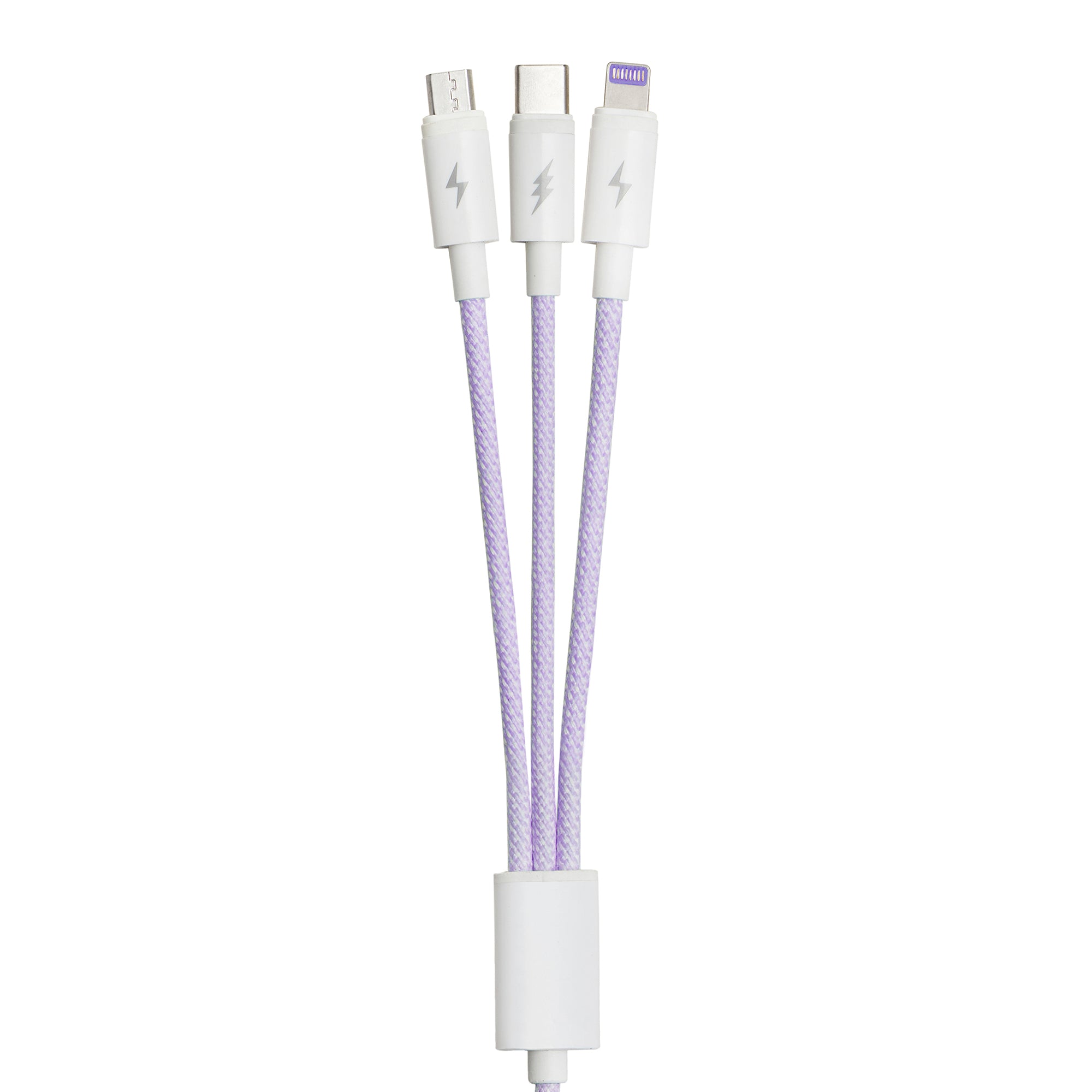 Braided Wire 3-in-1 Cable