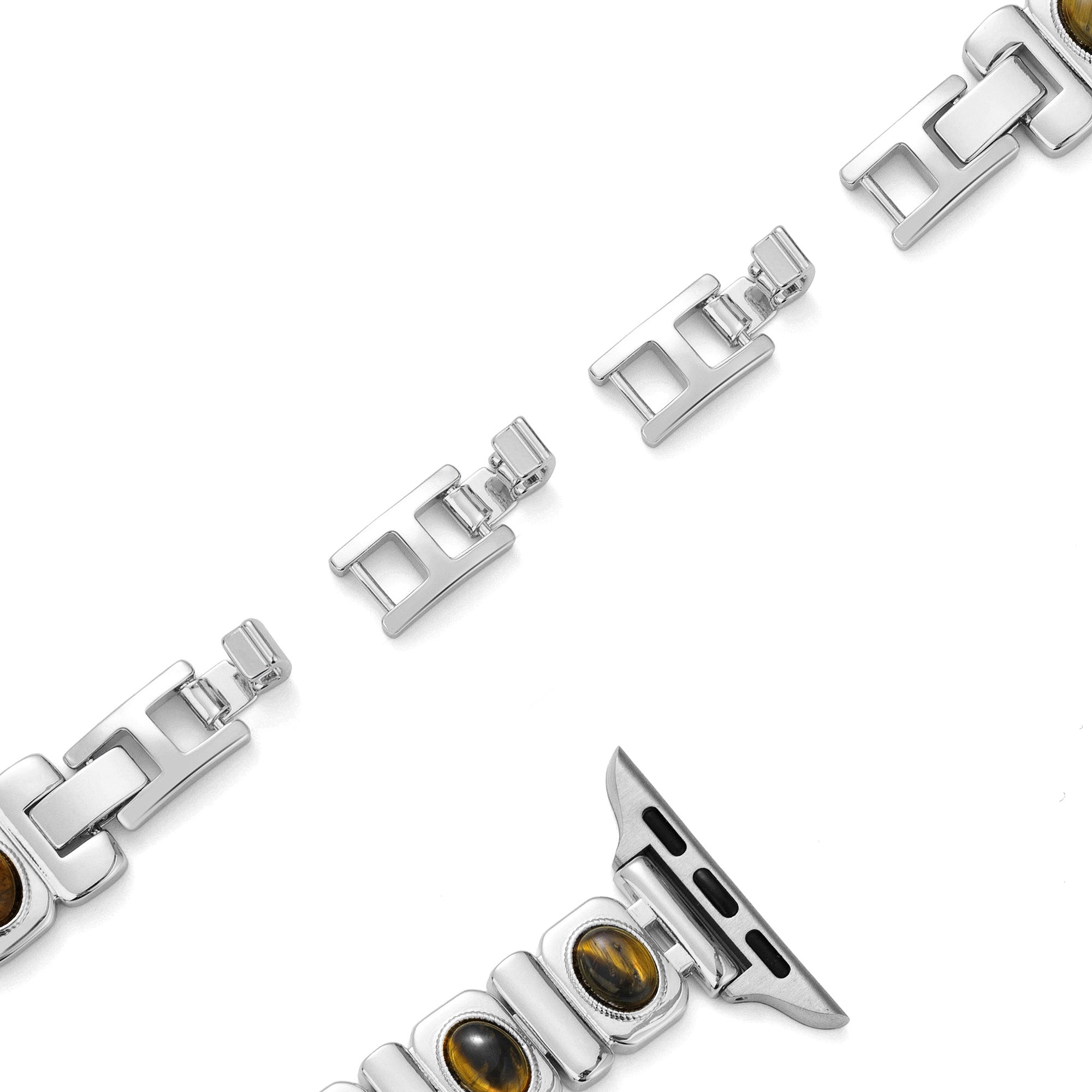 Tiger-Eye Stone Copper Watch Band for Garmin