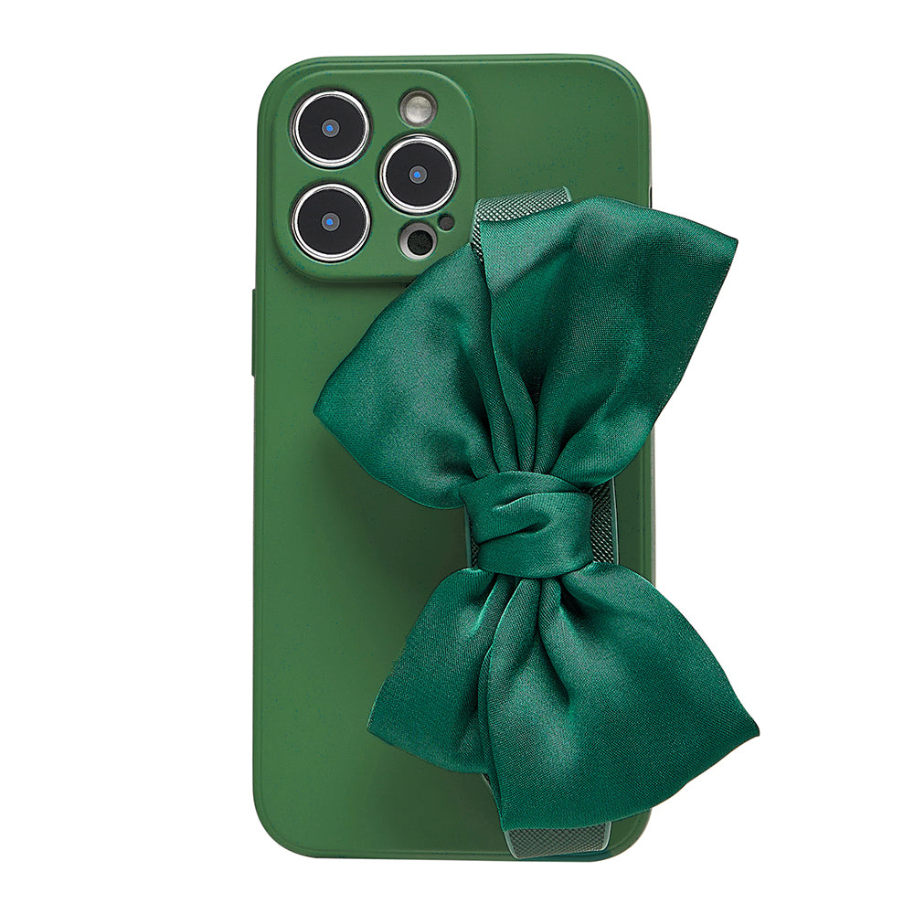 Bowknot Wristlet Solid Phone Case