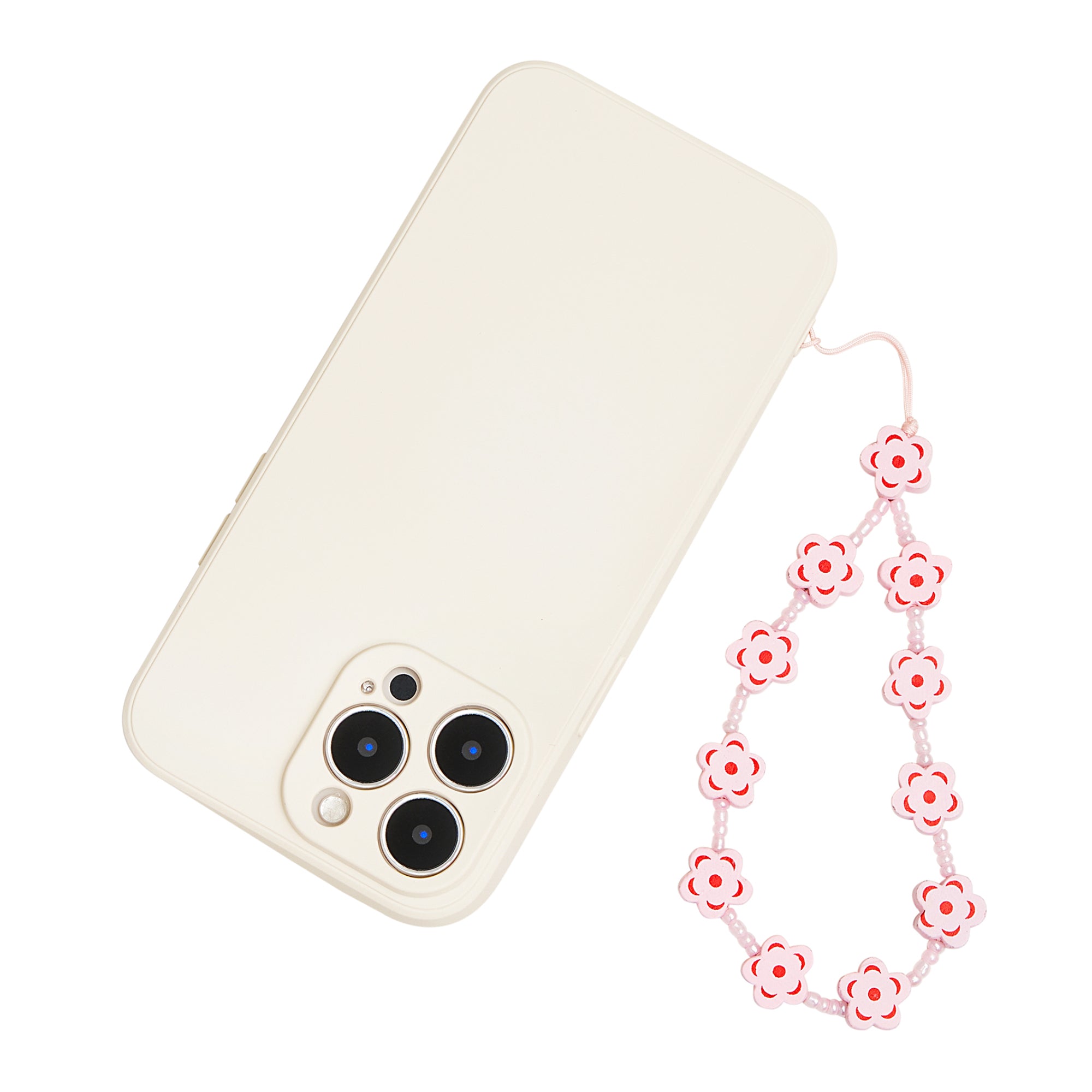 Wooden Flowers Phone Charm