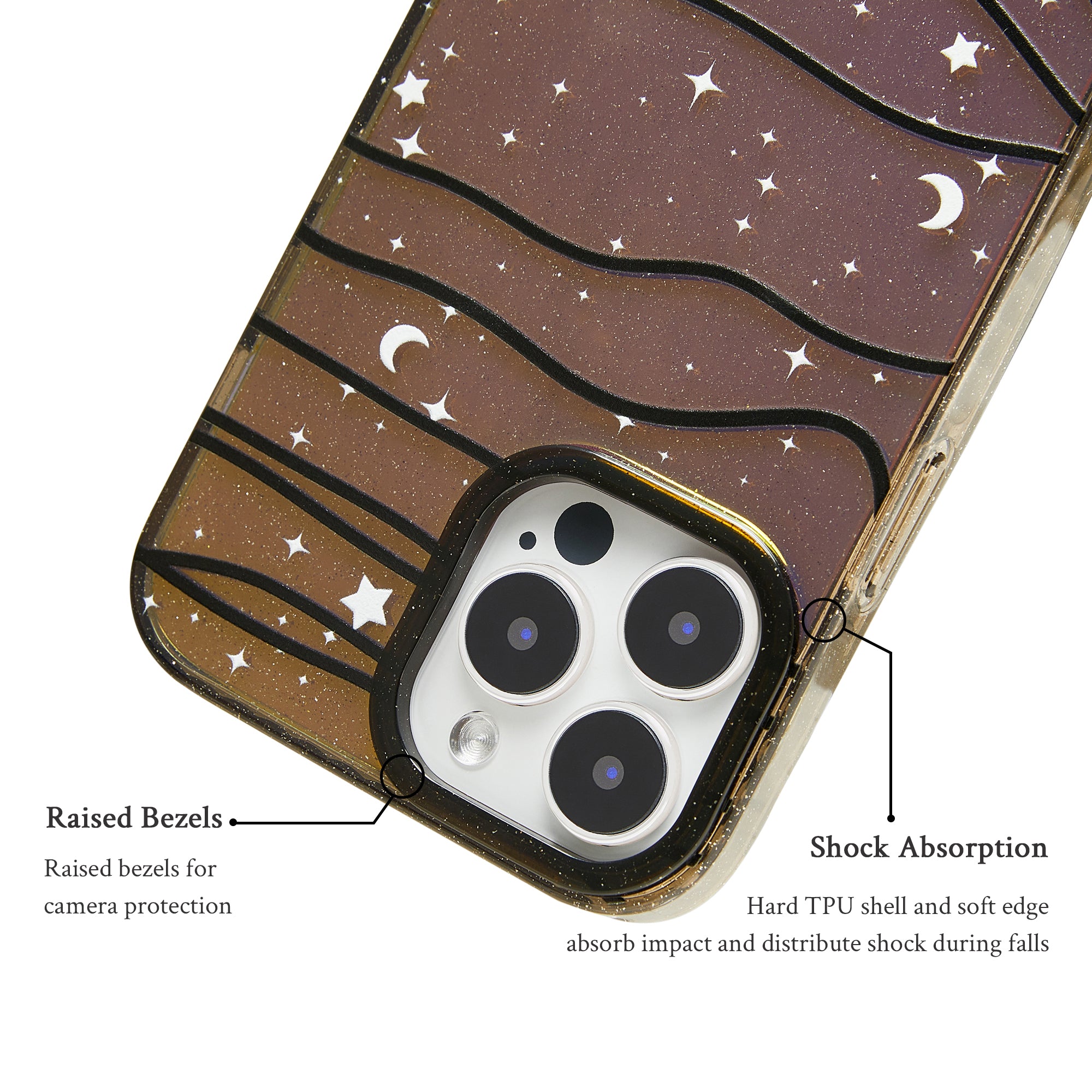 Glittery Starry Phone Case