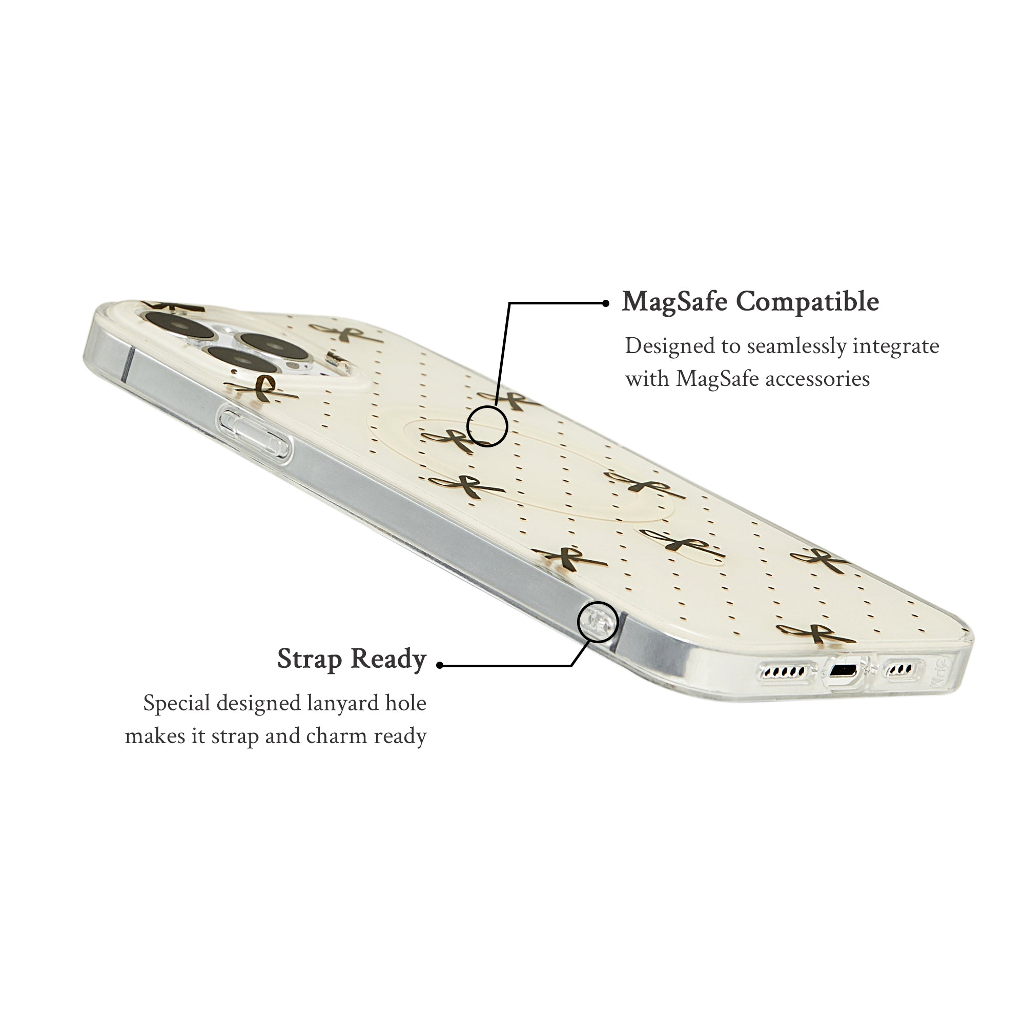 Bowknot MagSafe Socket Phone Case