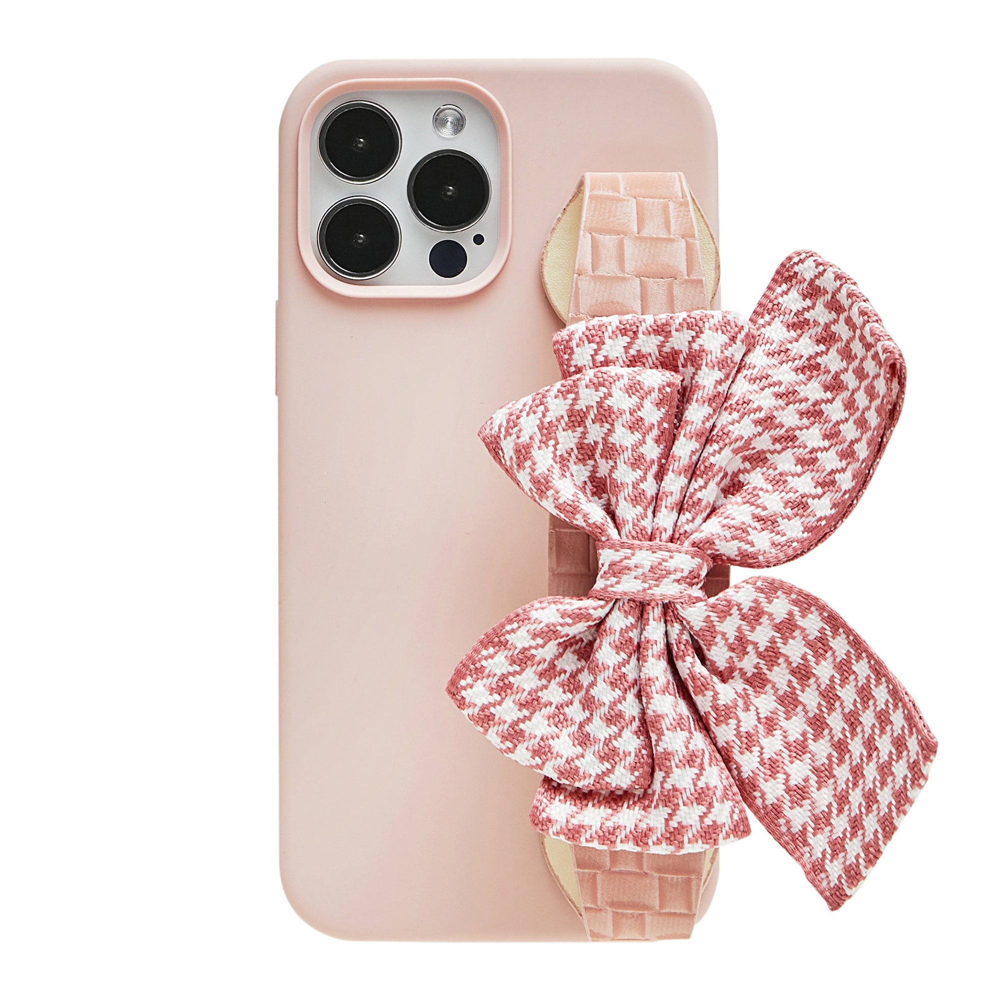 Cross-body Houndstooth Bowknot Phone Case