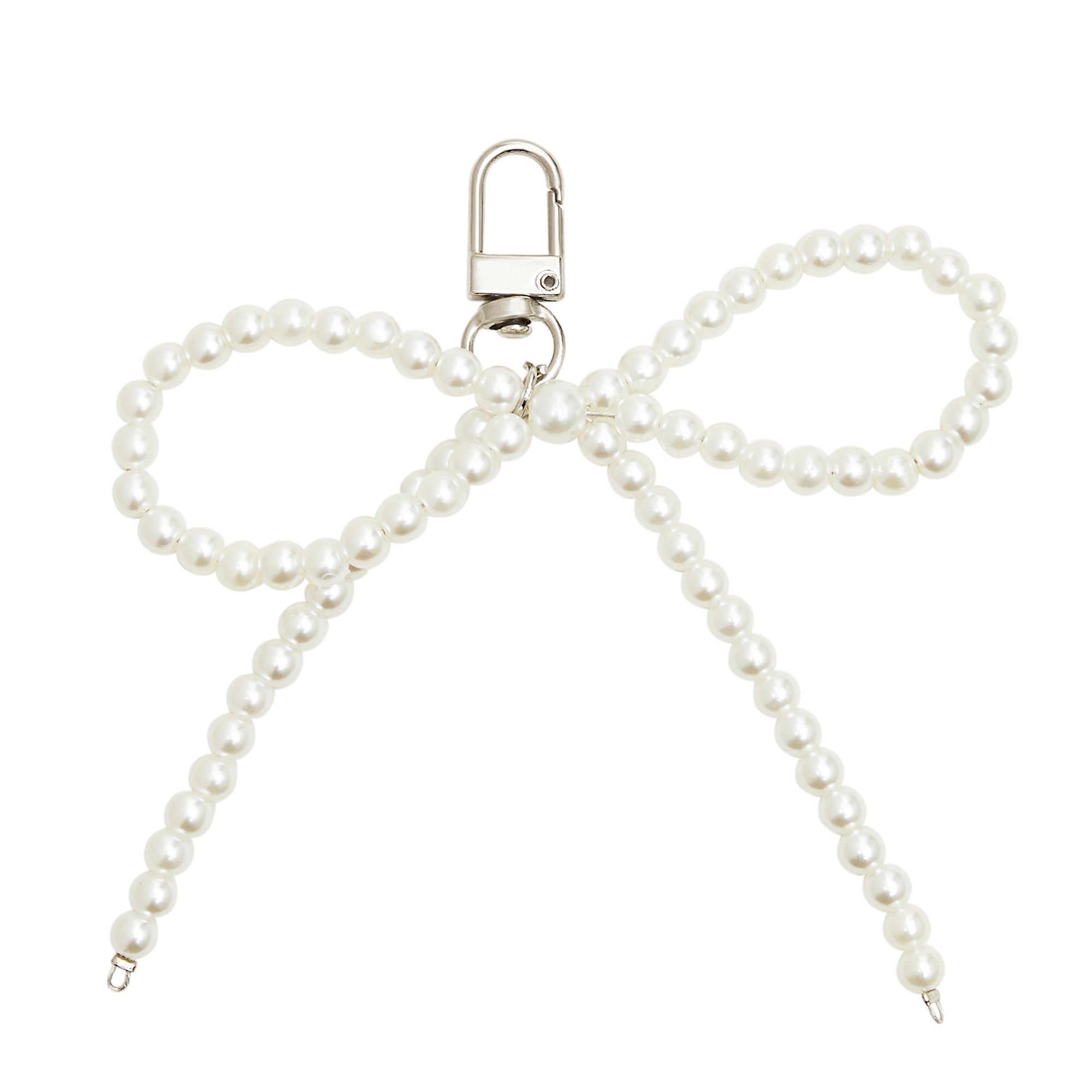 Pearly Bow Phone Charm