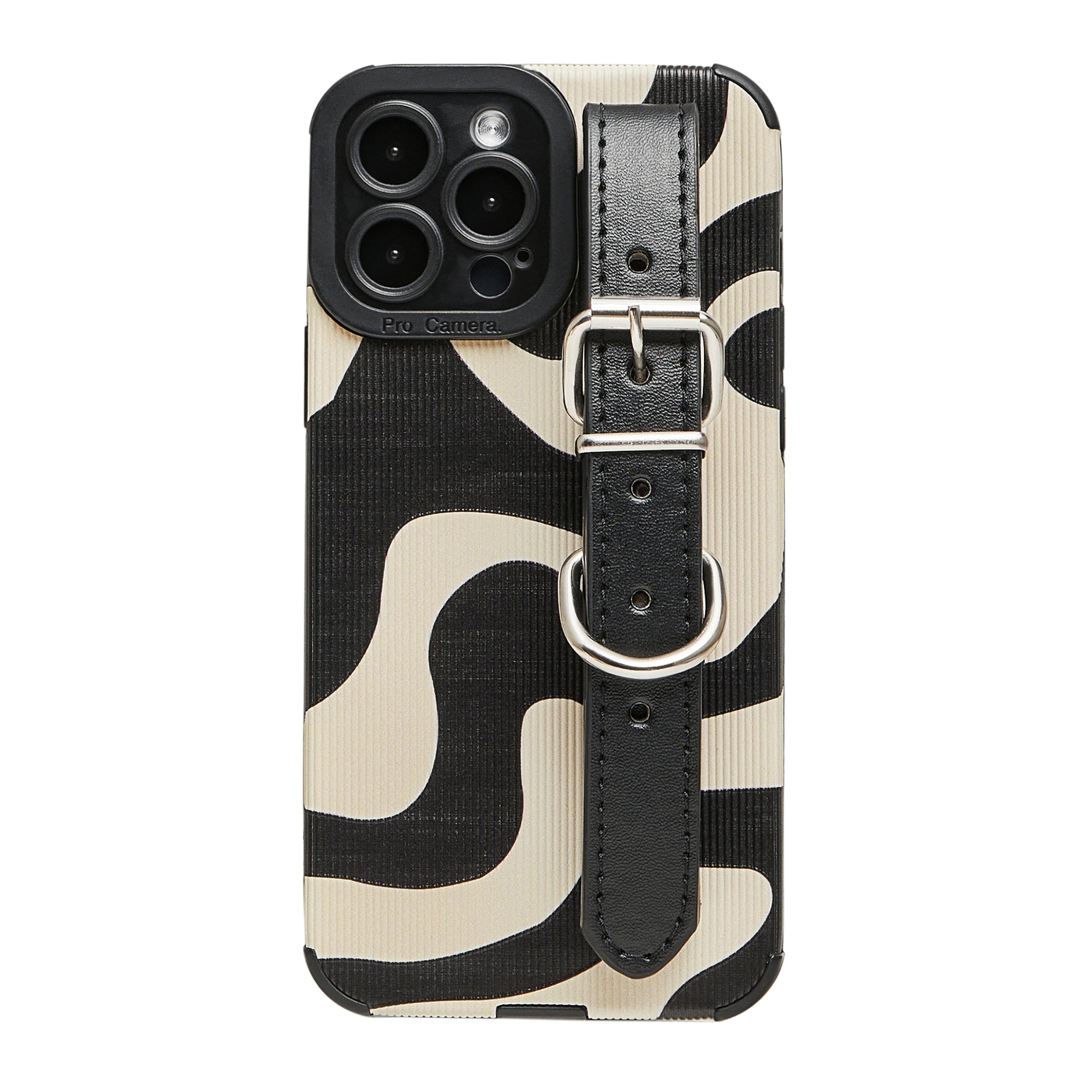 Zebra Striped Wristlet Phone Case