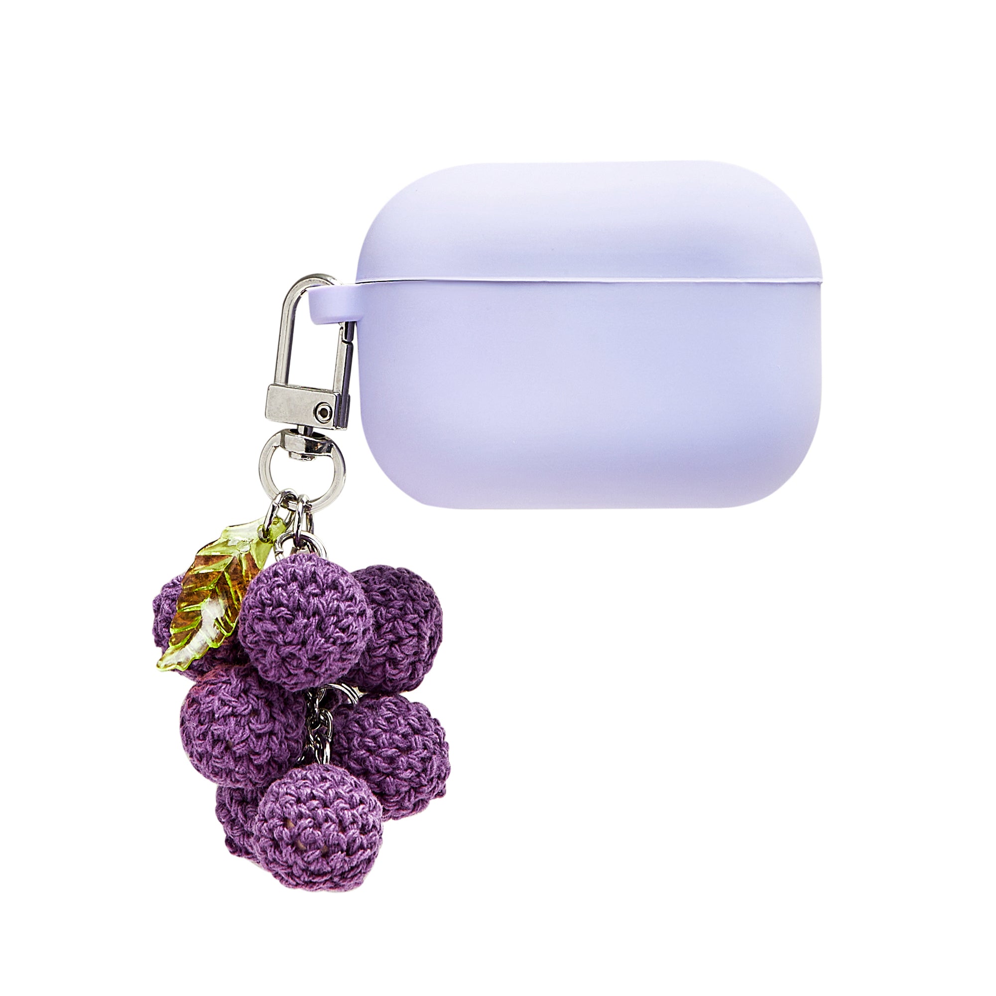 Knitted Grape Chained AirPods Case