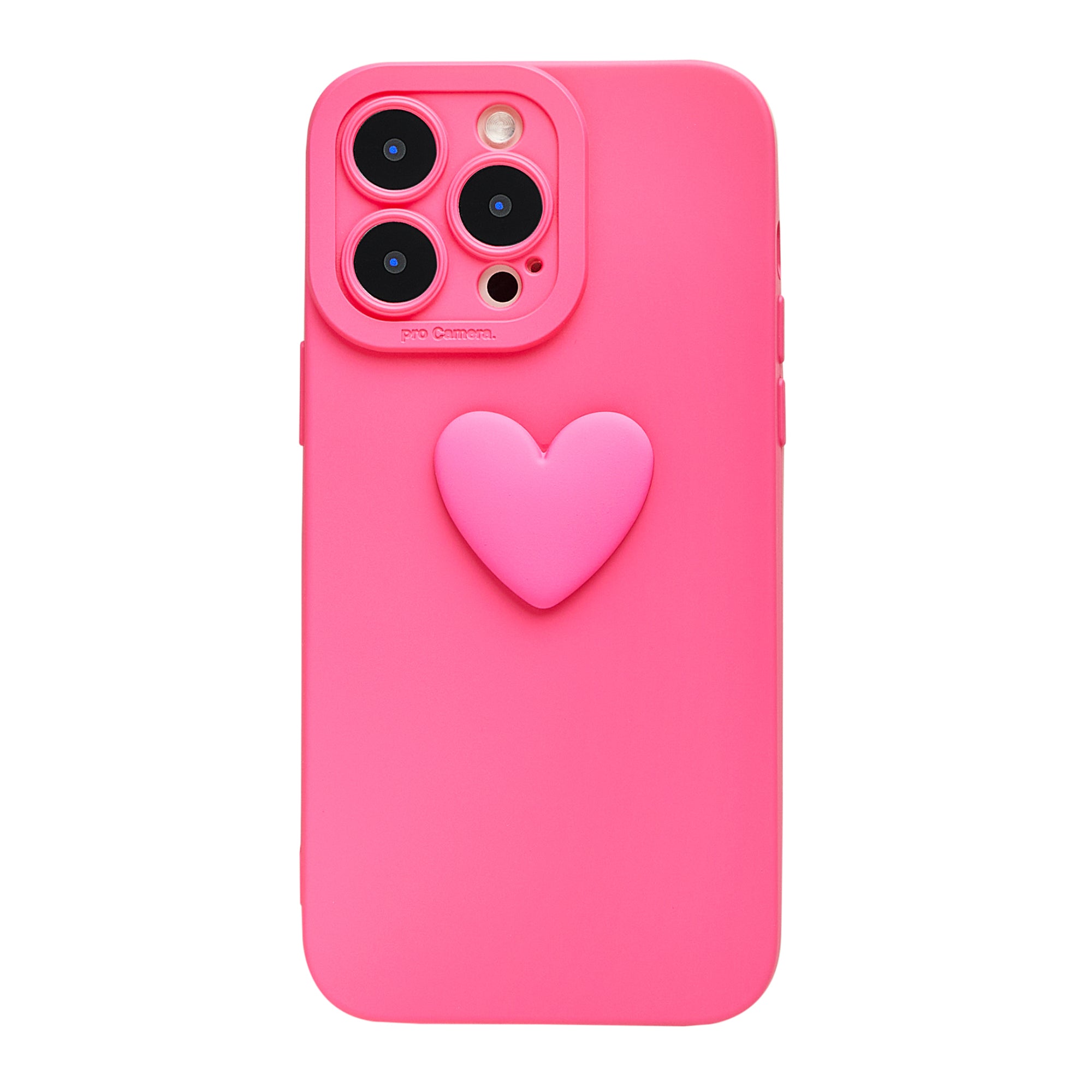 Heart Decorative Solid Phone Case