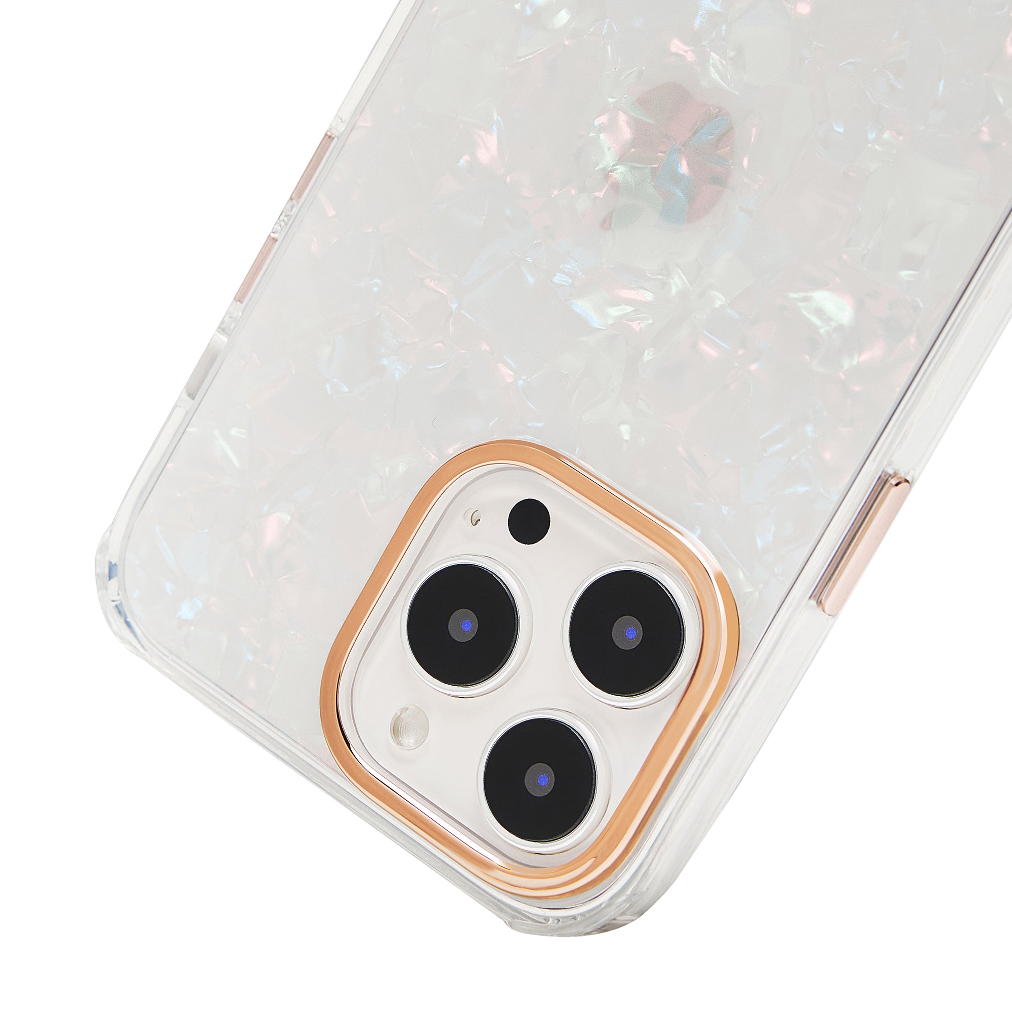 WHIMVOY Glitter Shell Patterned Laser Phone Case