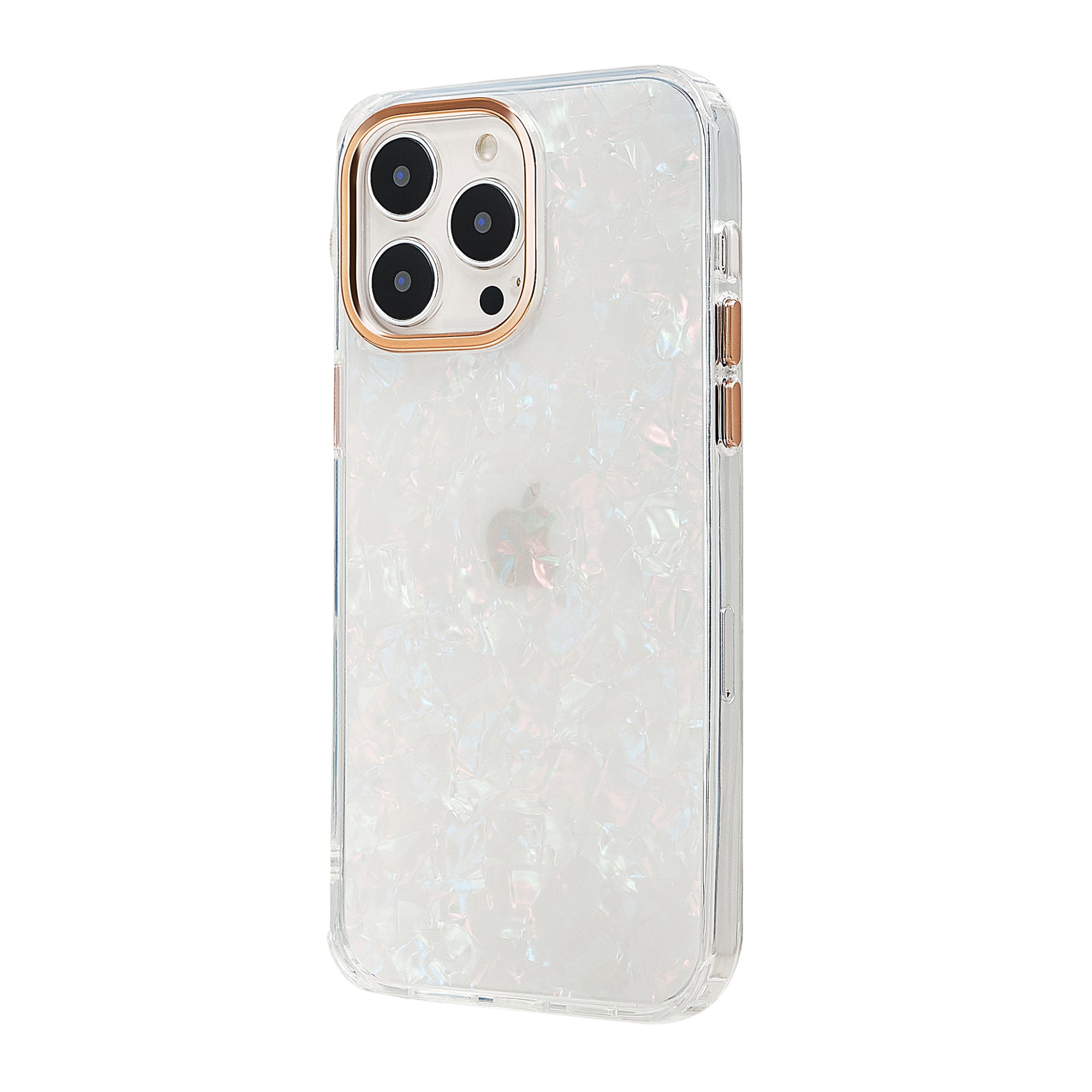 WHIMVOY Glitter Shell Patterned Laser Phone Case