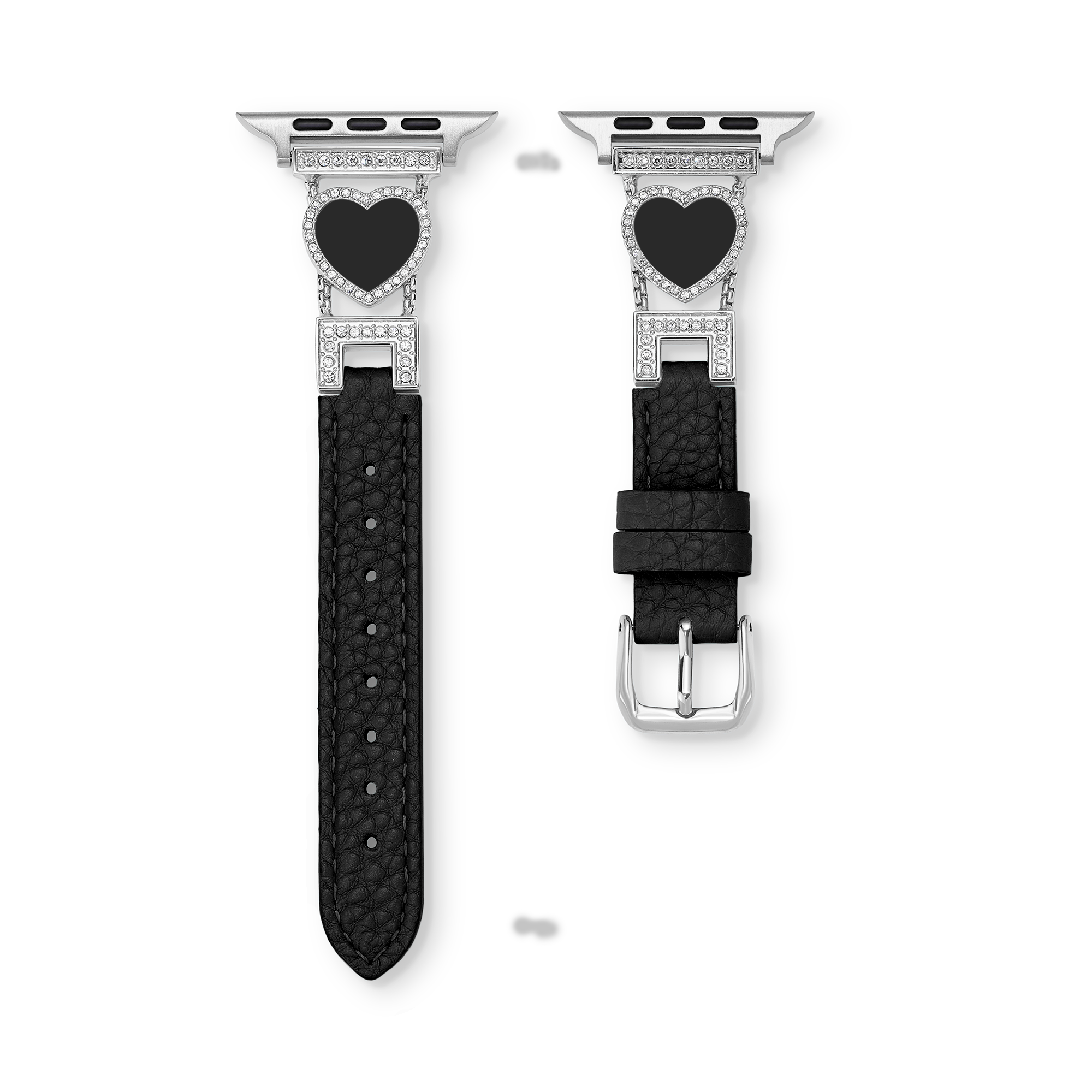Love Sparkling Leather Watch Band for Apple Watch