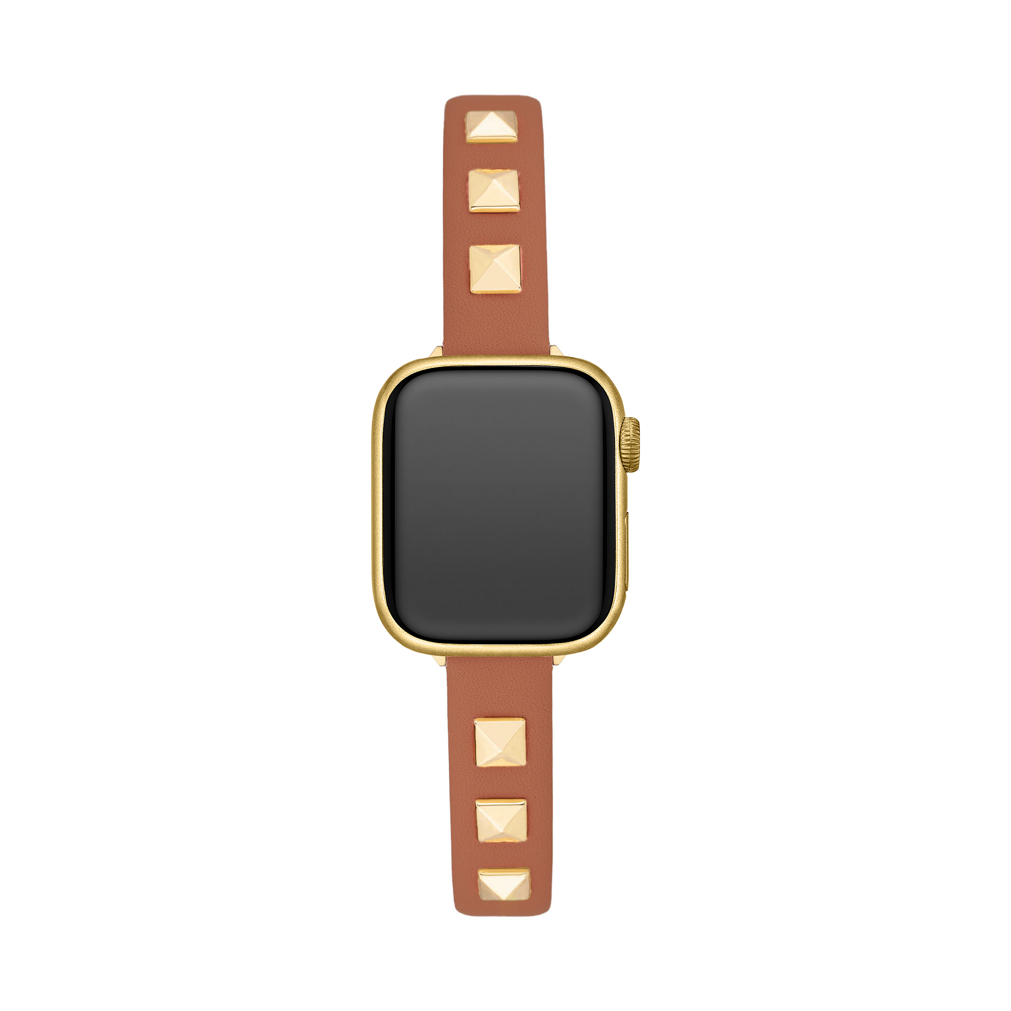 Schickes Nietenbesetztes Lederarmband für Fitbit