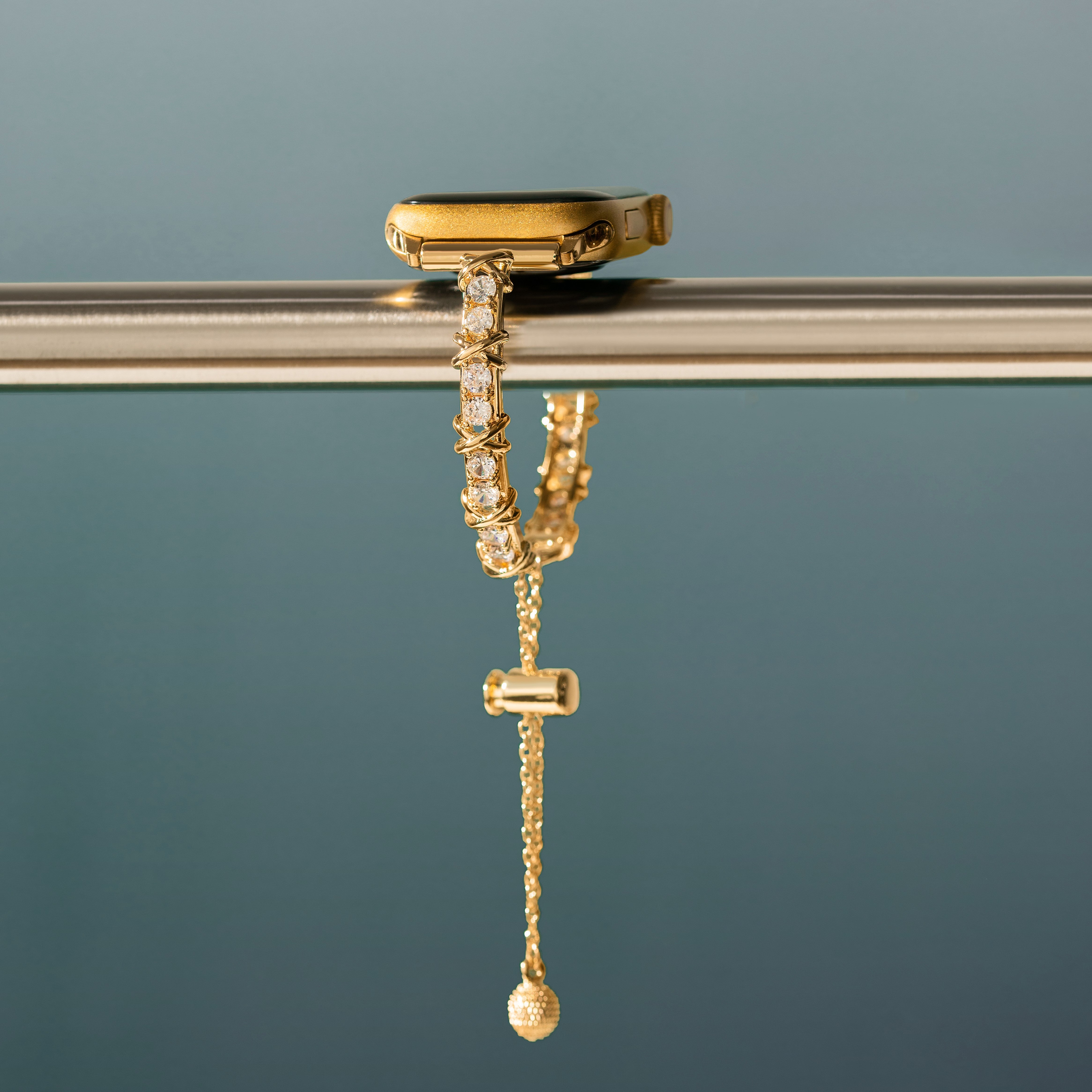 Fitbit用ジルコンメタルウォッチバンド