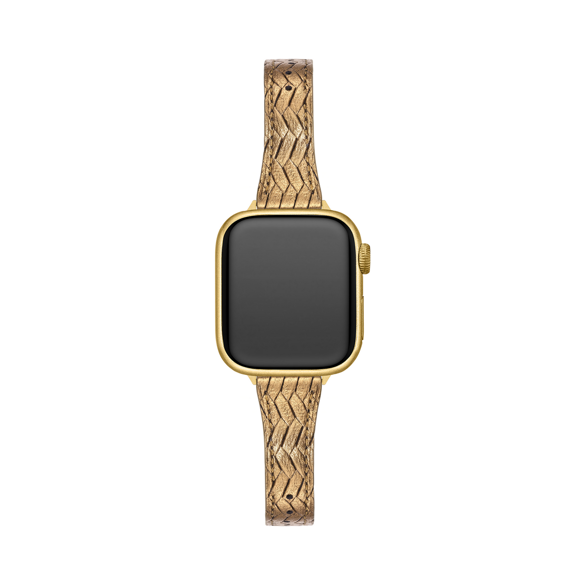 Woven Metallic Finish Leather Watch Band for Xiaomi