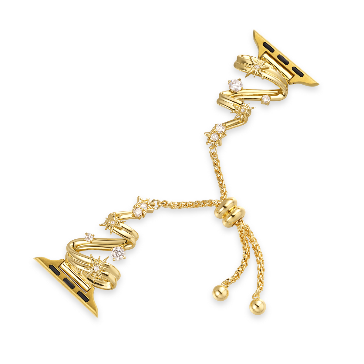 Twinkling Christmas Tree Metal Watch Band for Fitbit