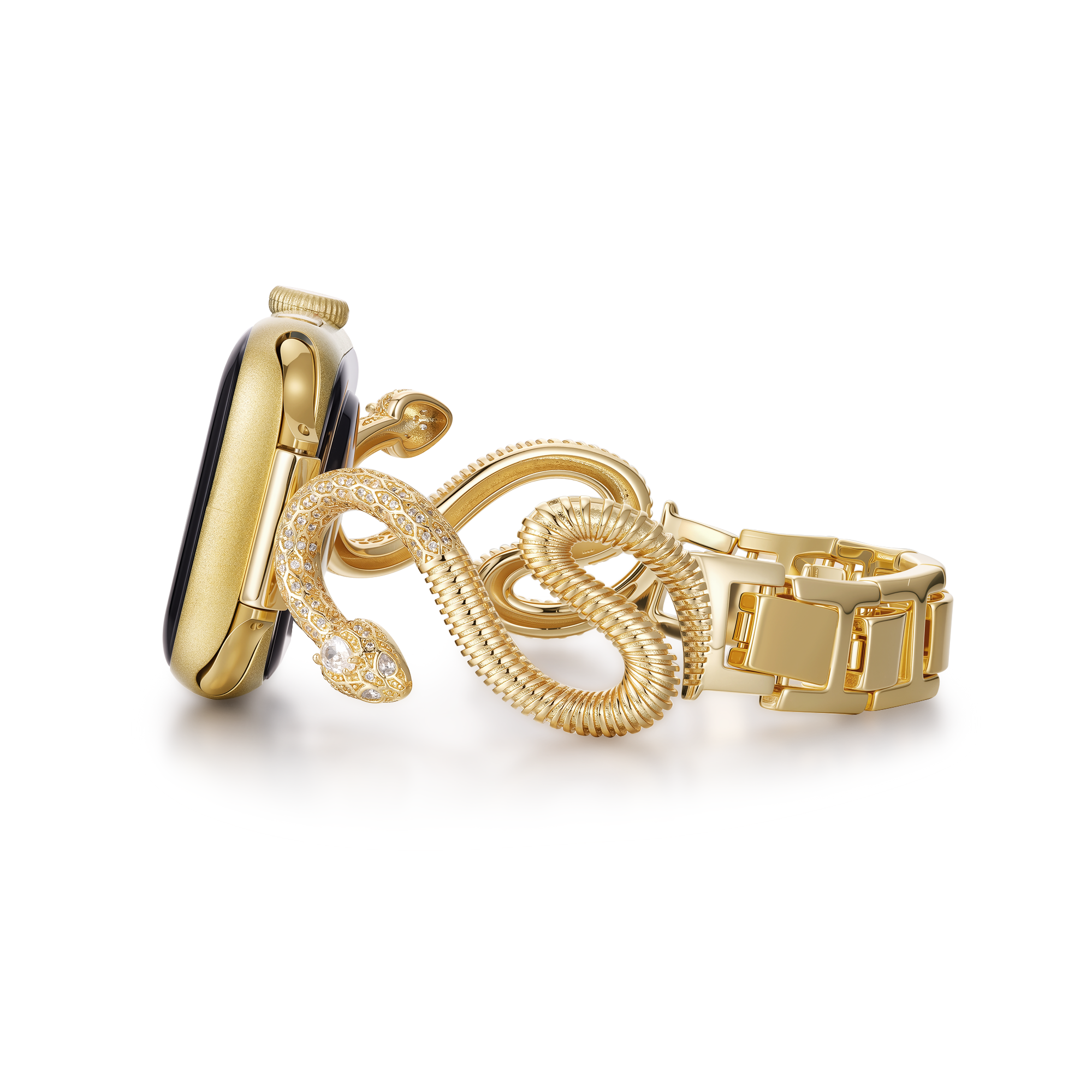 The Serpent Statement Jewelry Watch Band for Google
