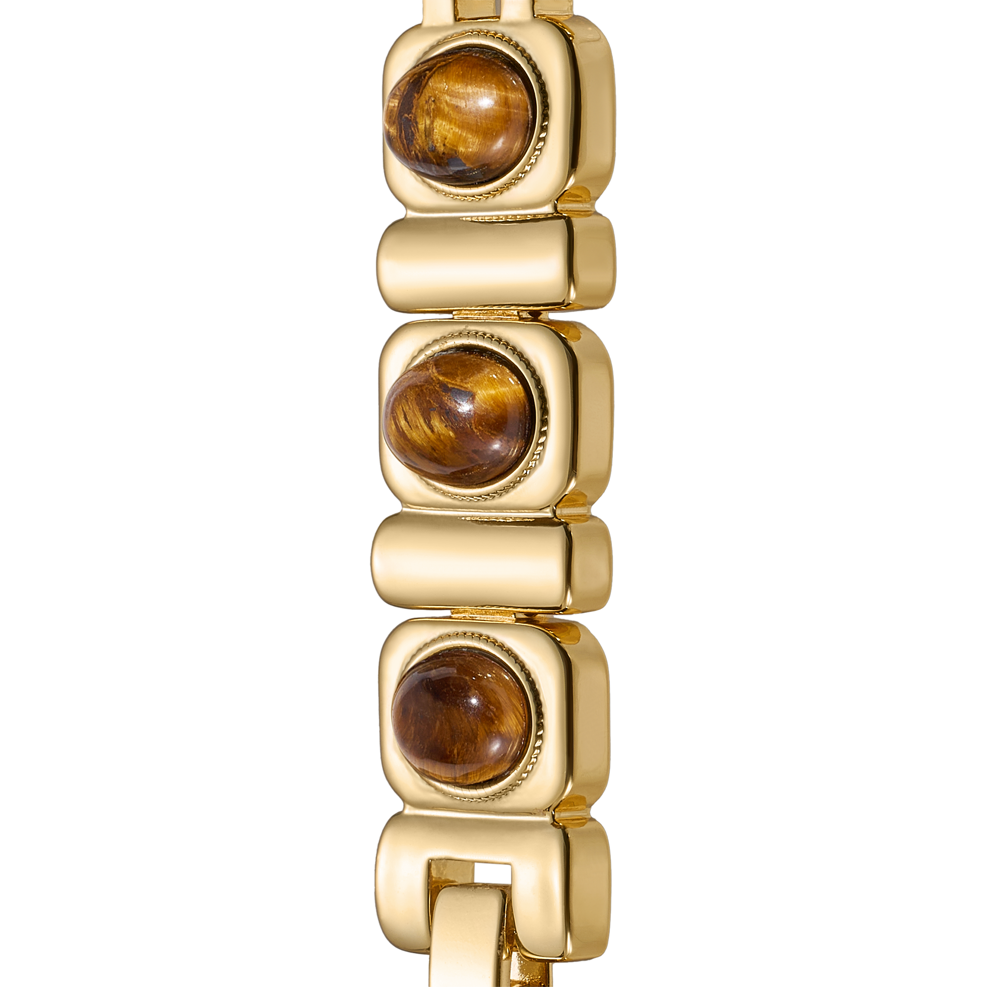 Tiger-Eye Stone Copper Watch Band for Garmin