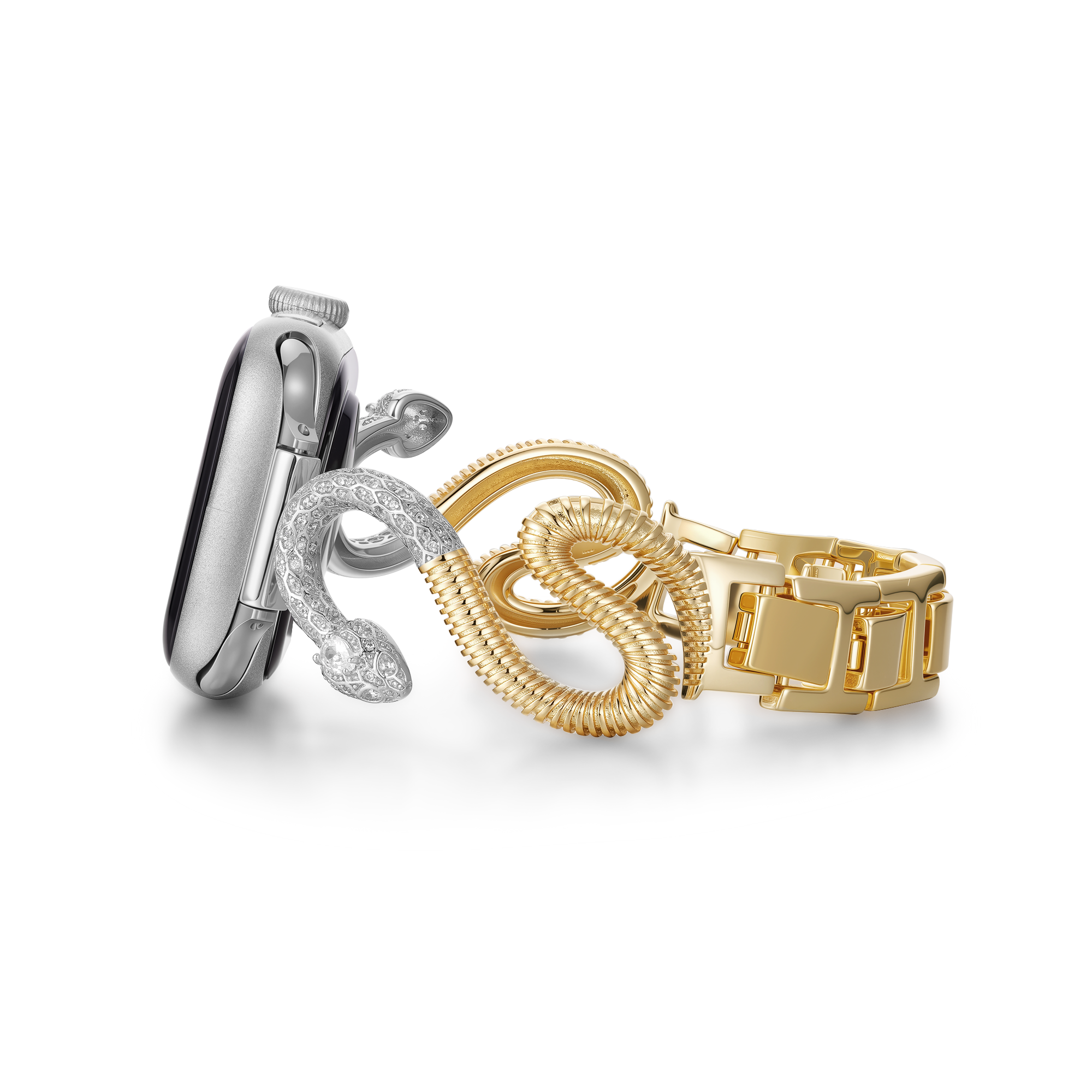 The Serpent Statement Jewelry Watch Band for Google