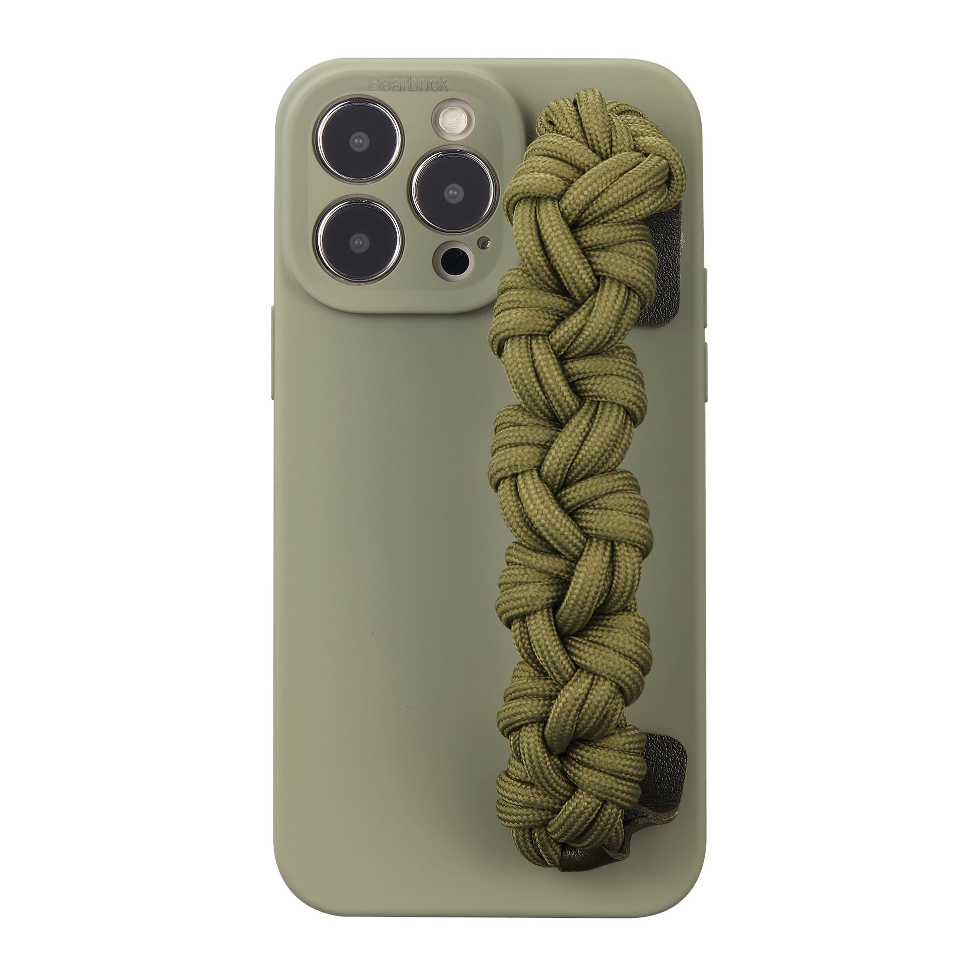 WHIMVOY Solid Phone Case with Woven Wristlet