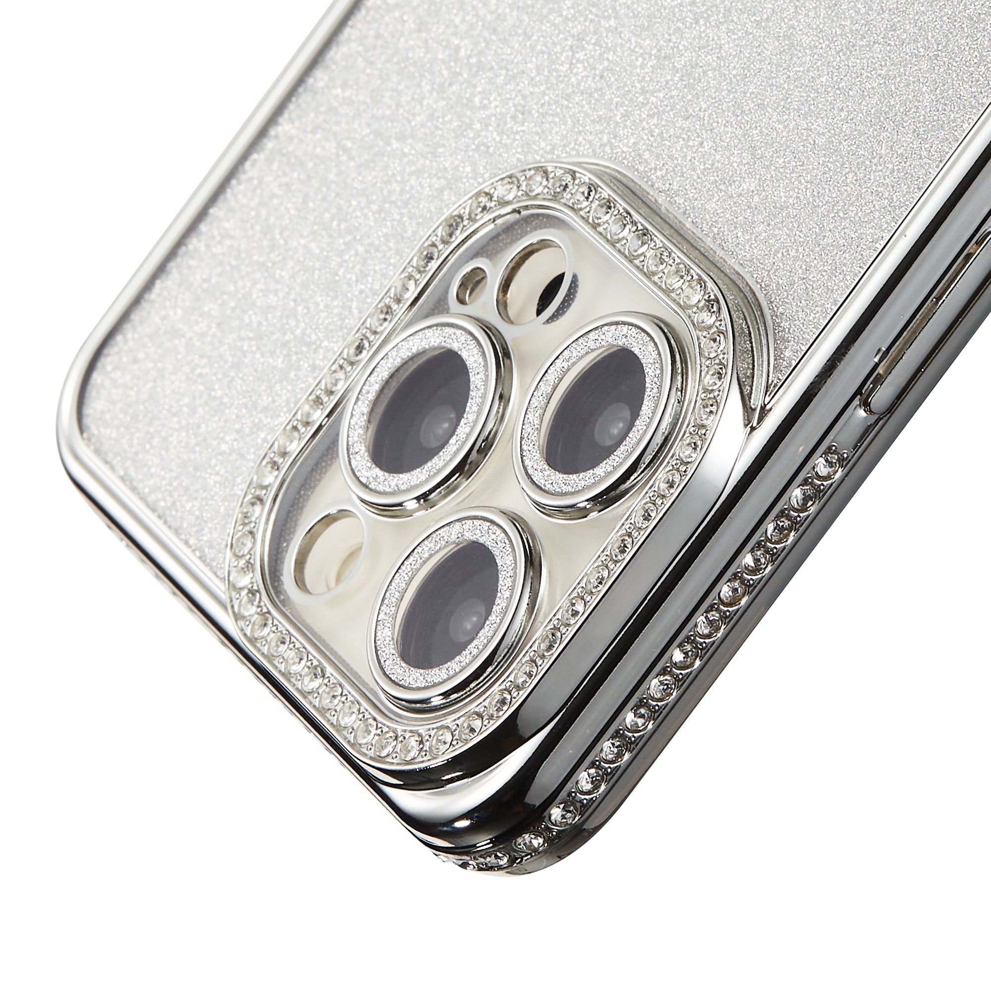 WHIMVOY Glitter Silver Phone Case