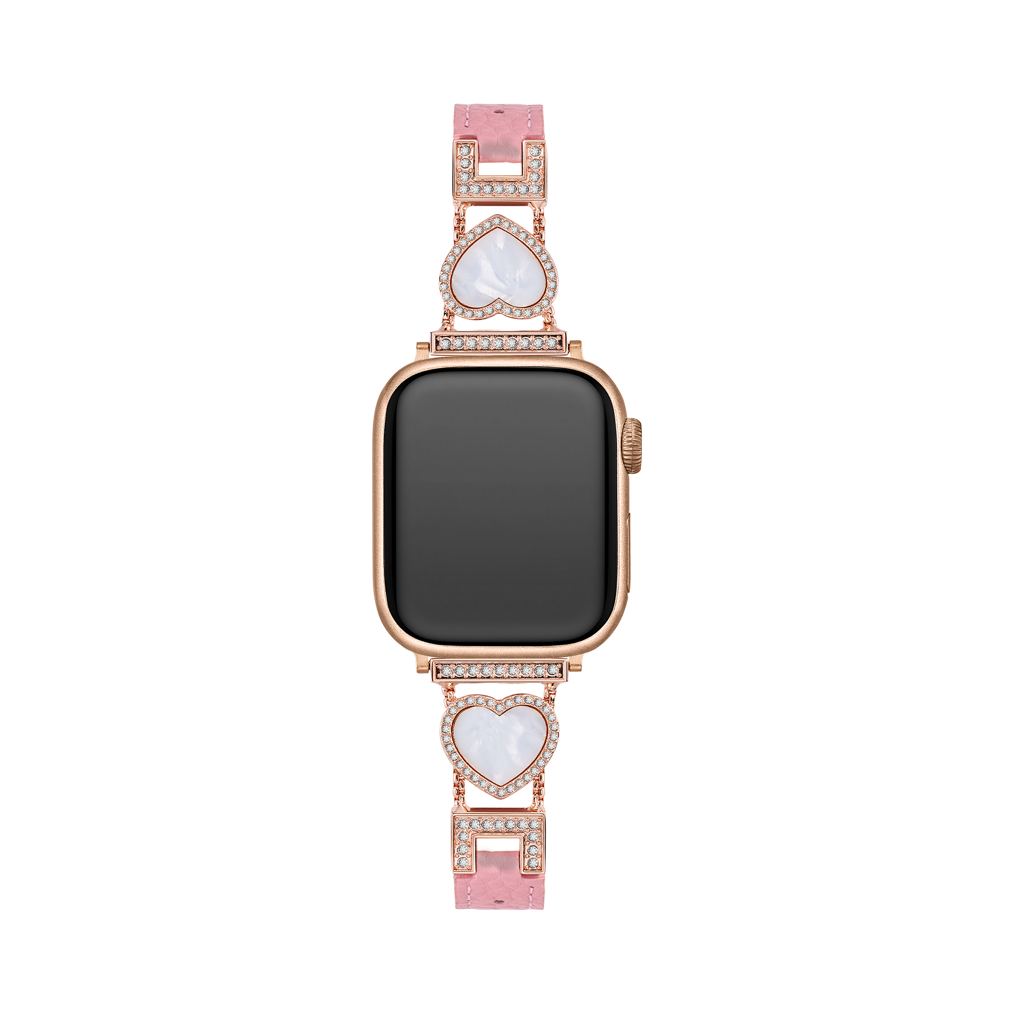 Love Sparkling Leather Watch Band for Apple Watch