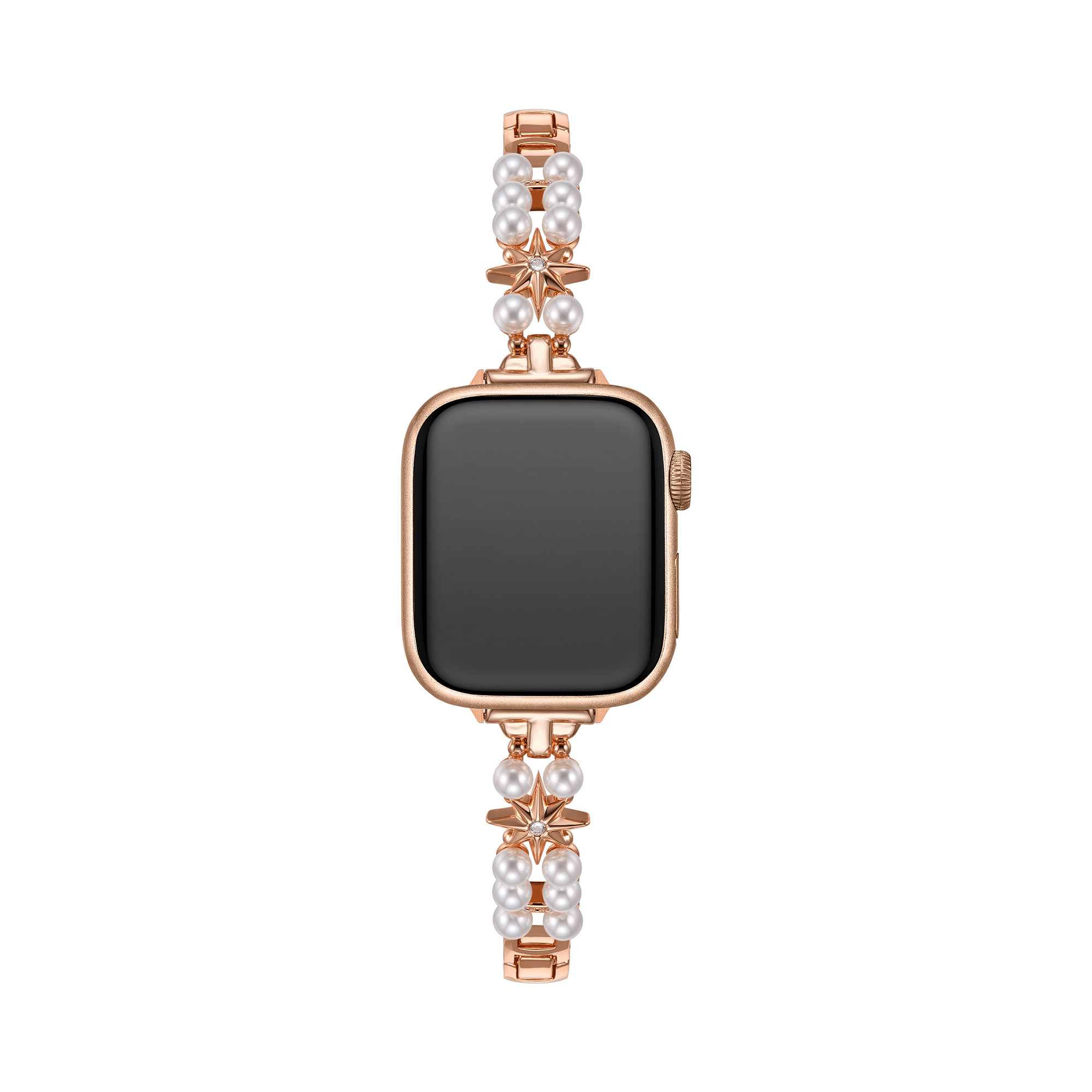 Rose Gold Celestial Pearl Copper Watch Band for Women