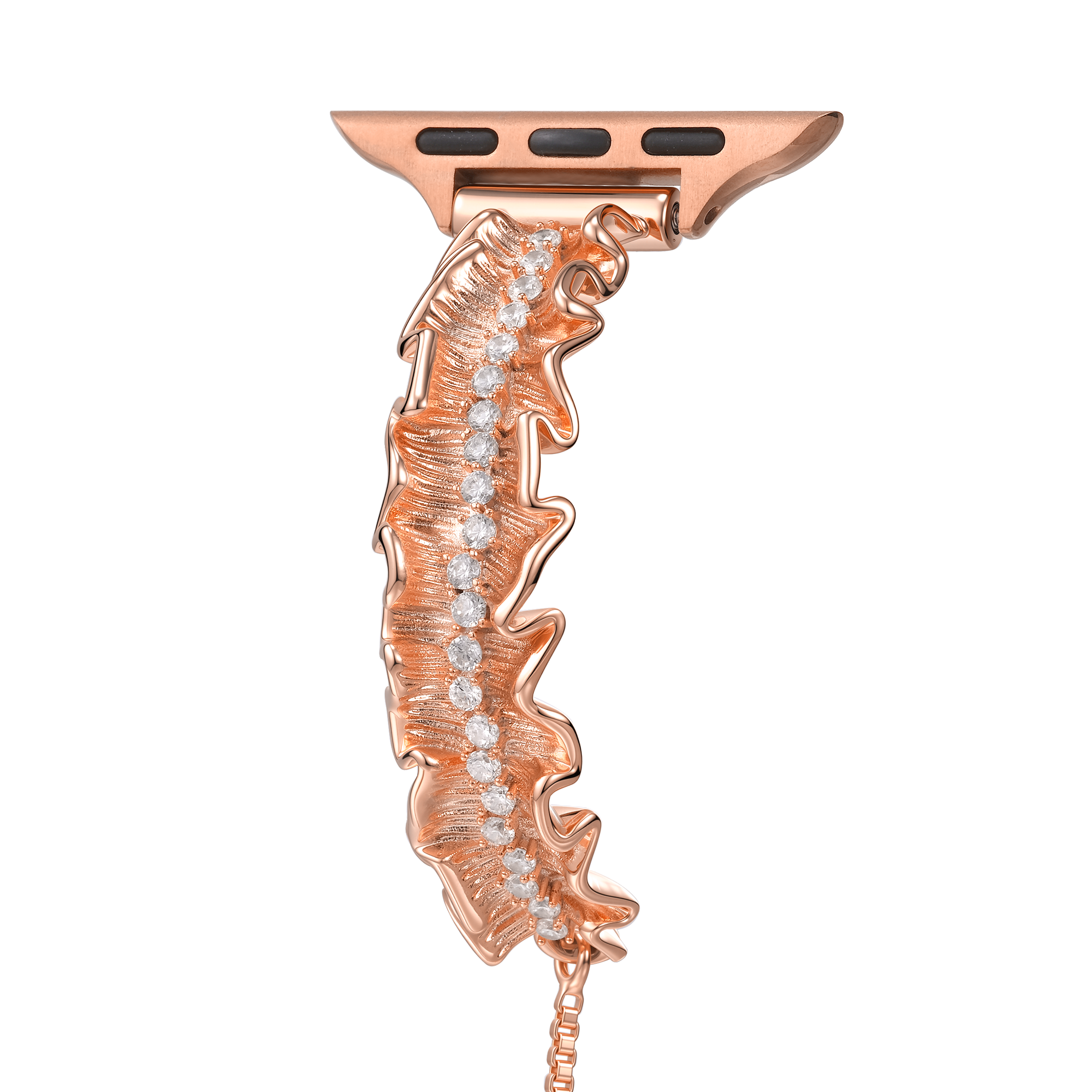 14k Gold / Platinum Plated Lace Copper Watch Band for Apple Watch