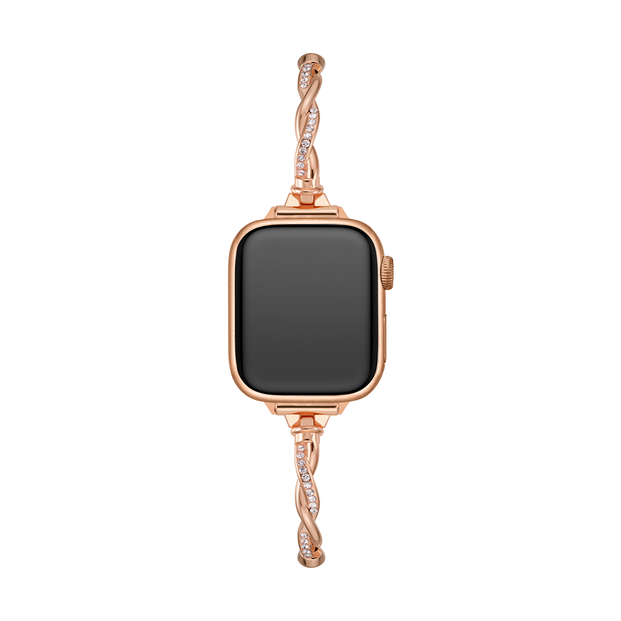 Schlankes Dreh Metall Armband für die Apple Watch