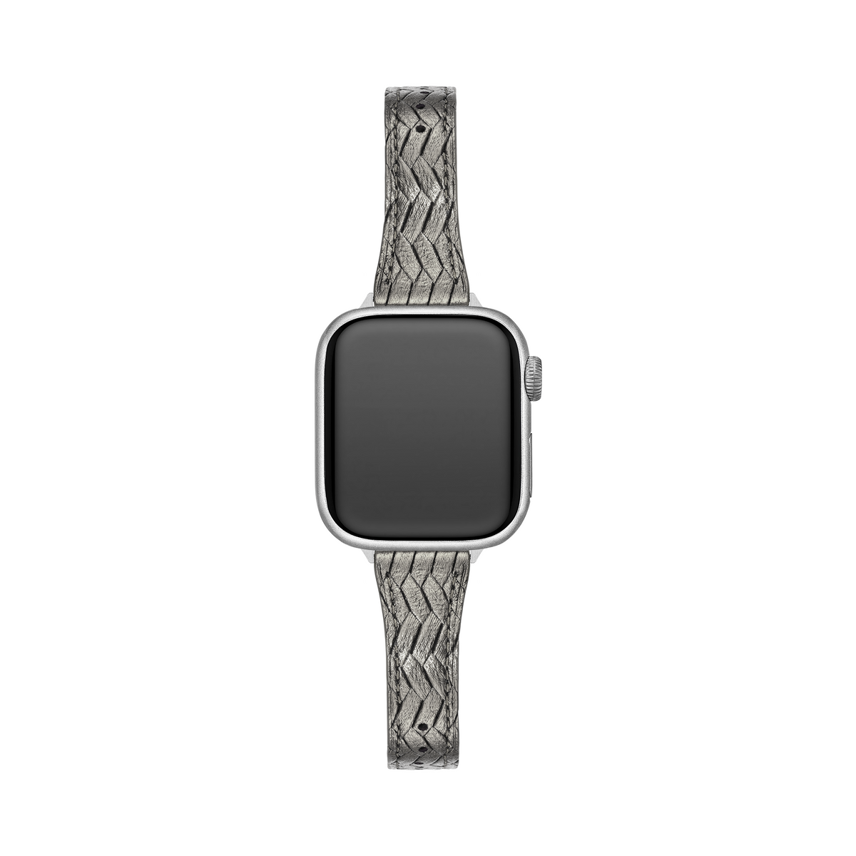 Woven Metallic Finish Leather Watch Band for Xiaomi