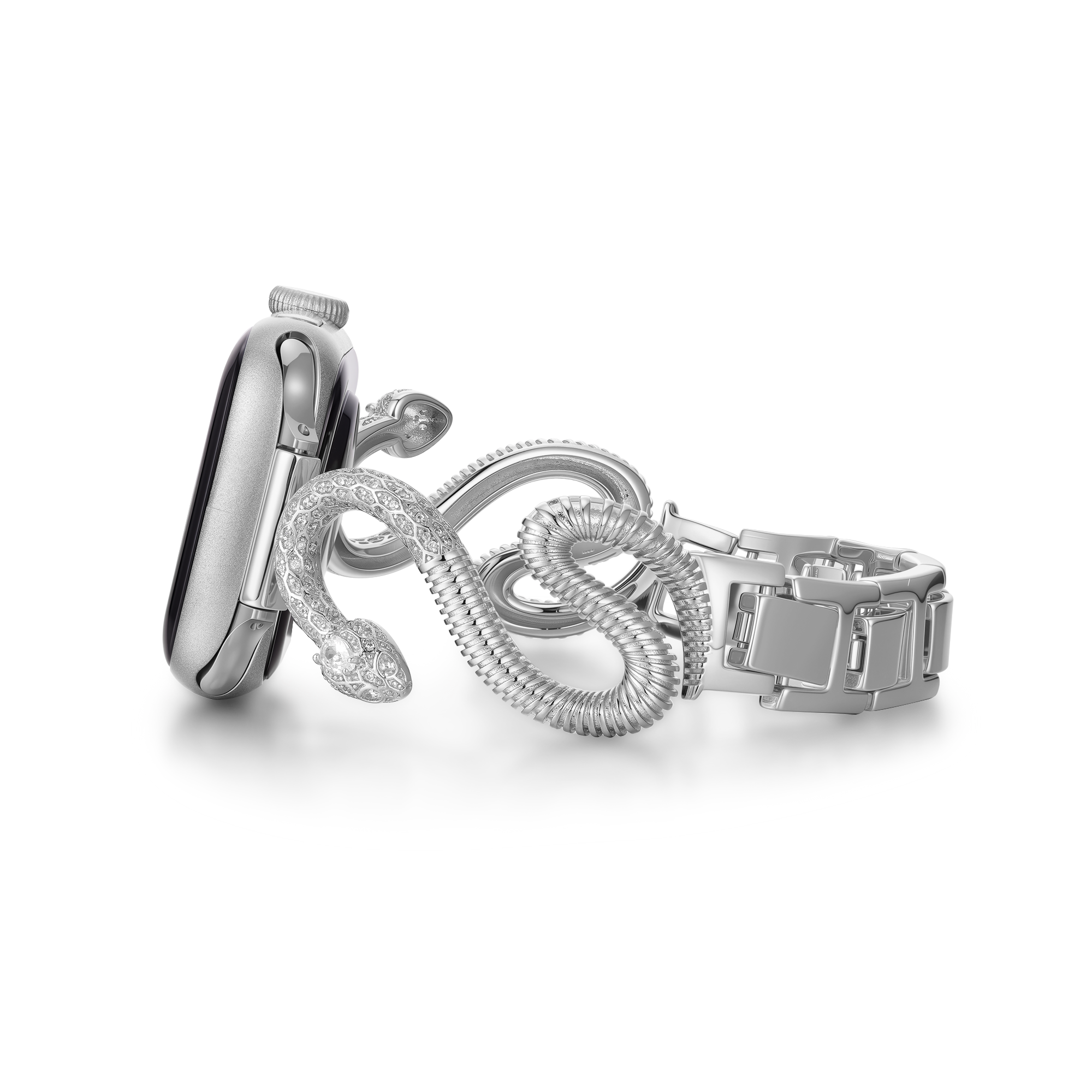 The Serpent Statement Jewelry Watch Band for Google