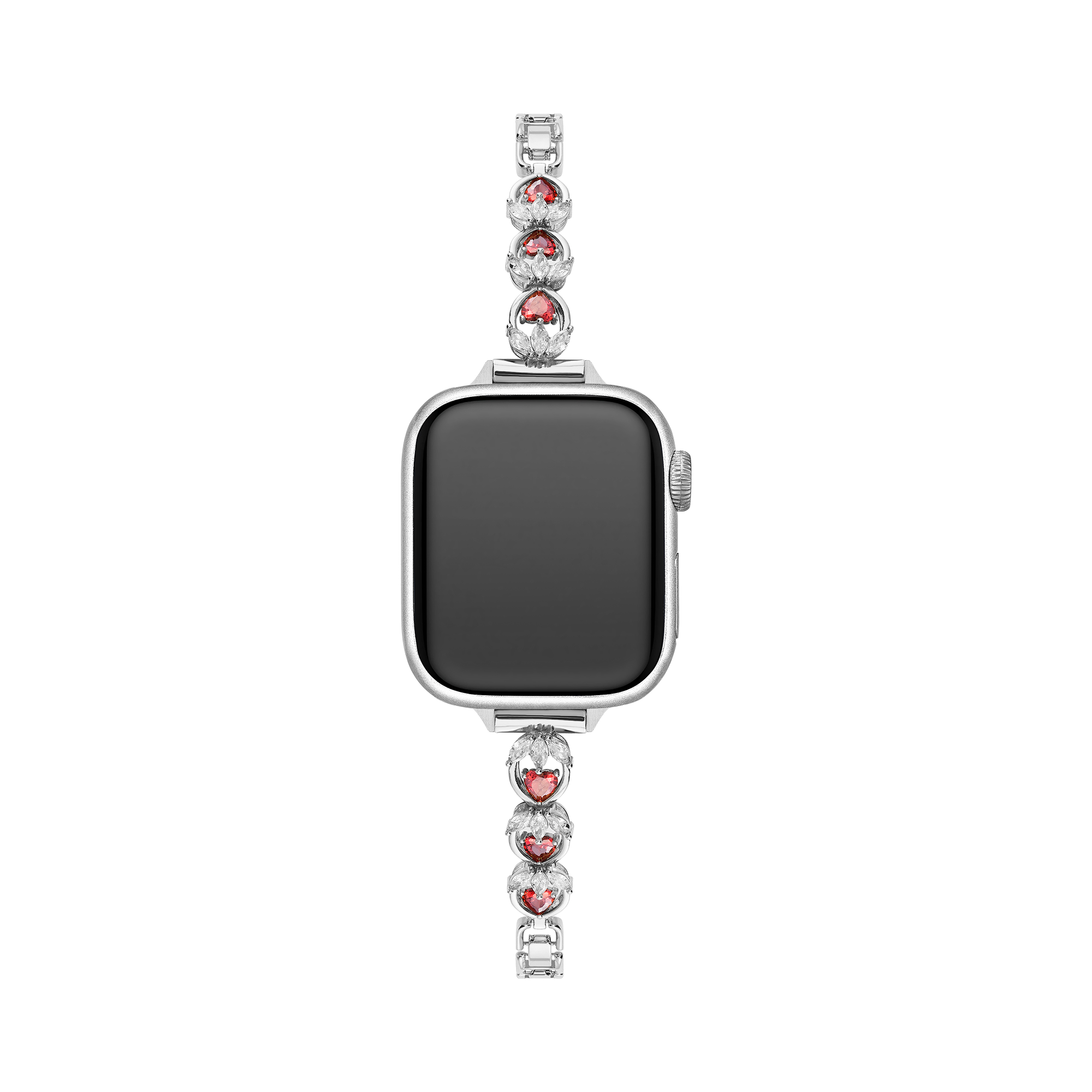 14k Gold / Platinum Plated Stawberry Heart Watch Band for Apple Watch