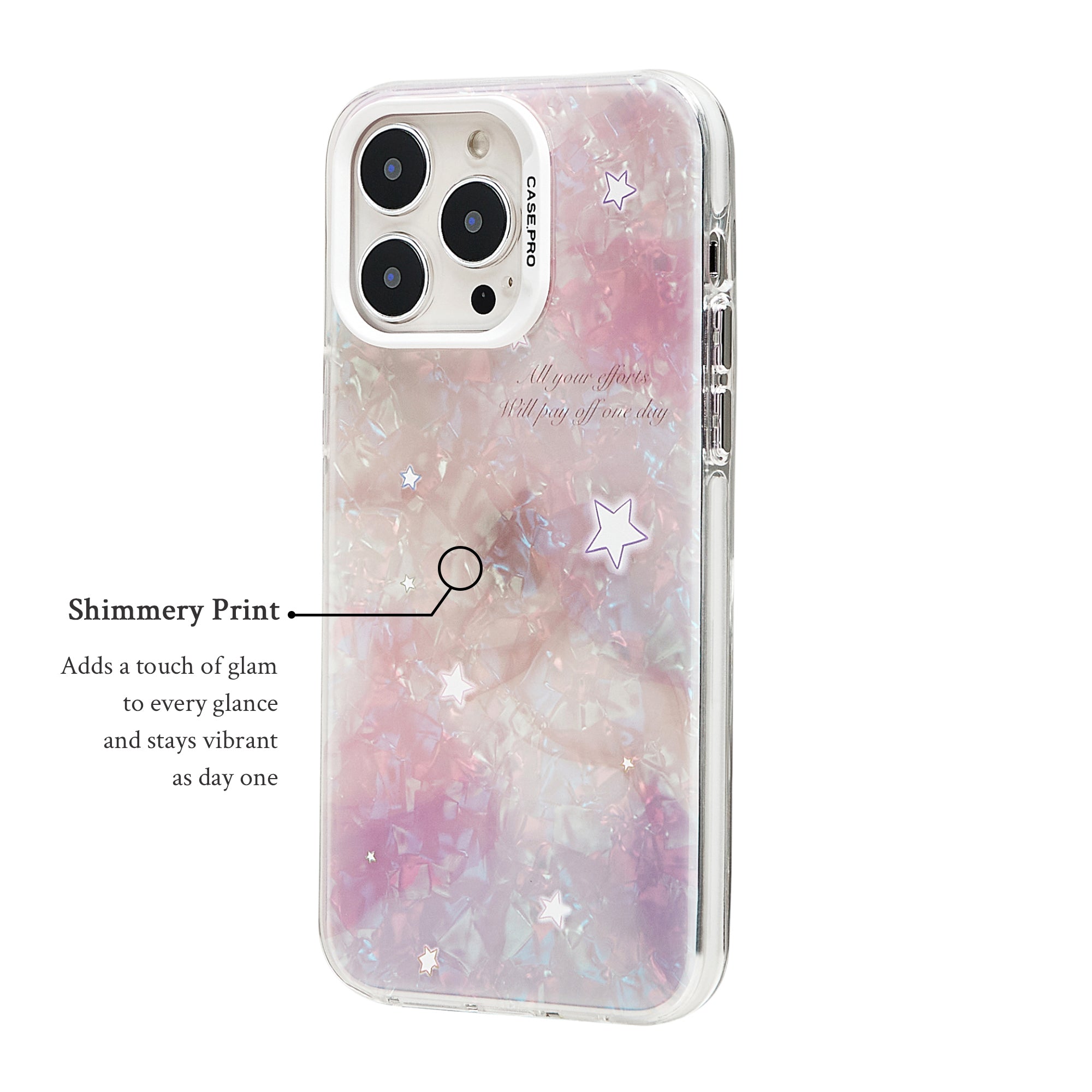 Glittery Starry Night Laser Phone Case