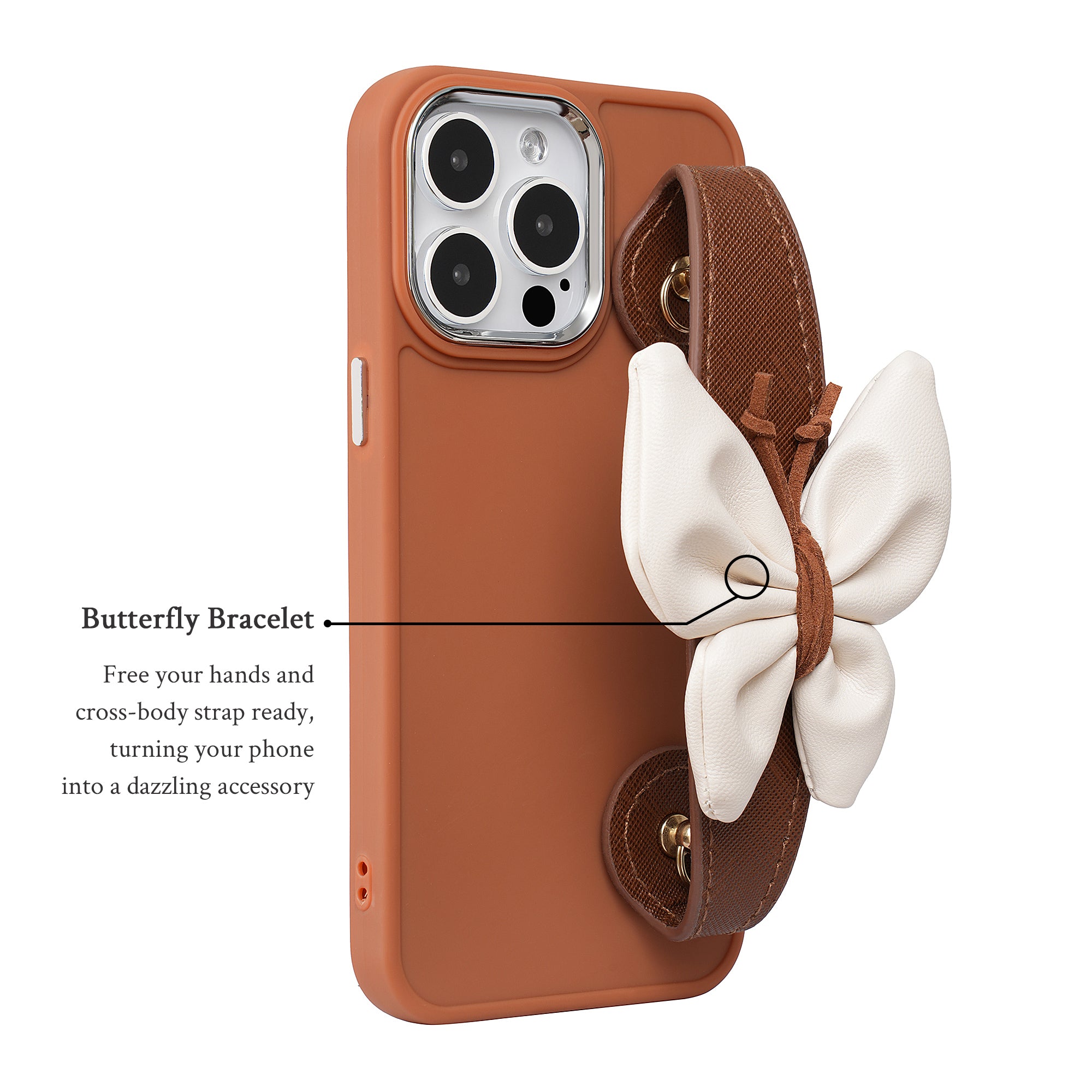 Butterfly Wristlet Phone Case