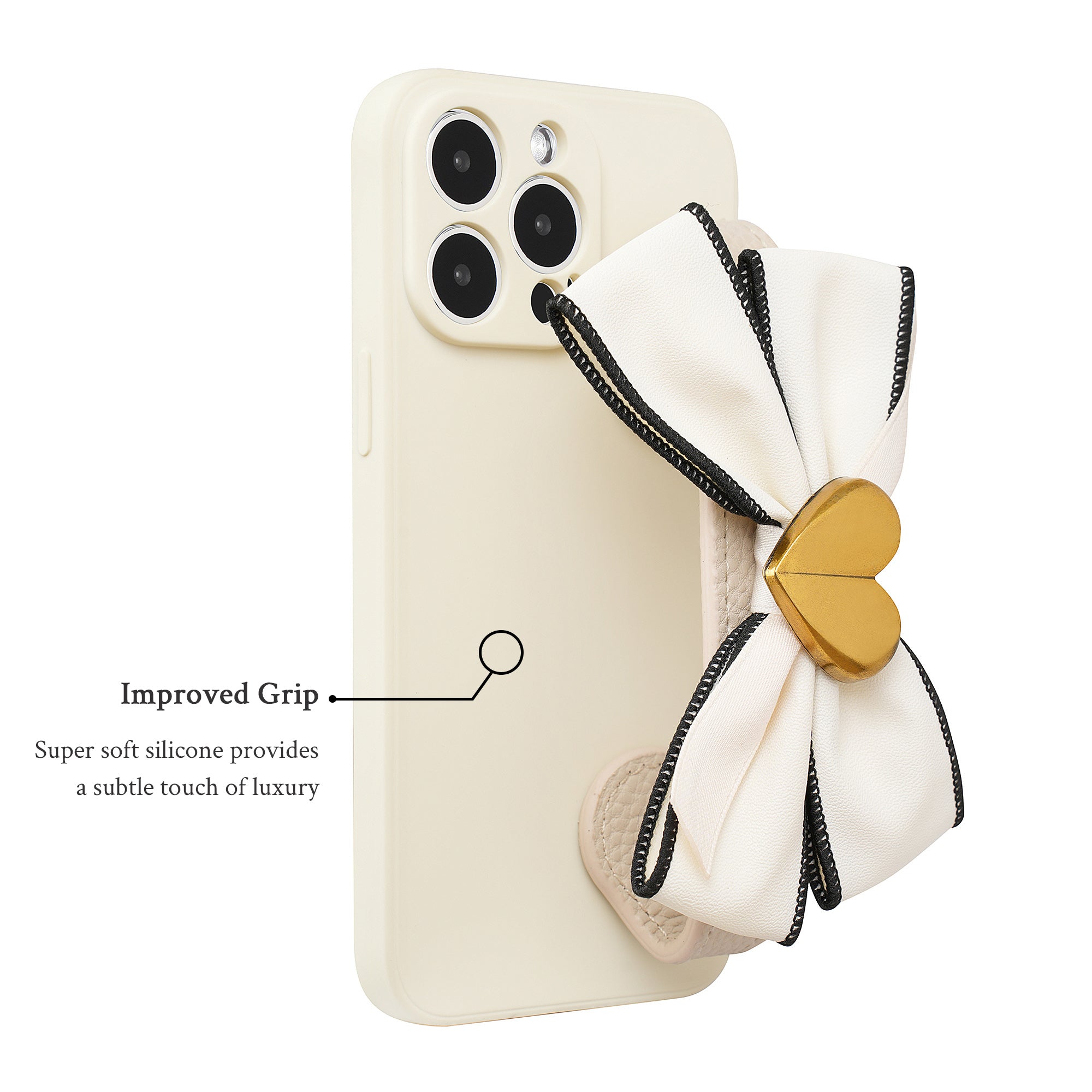 Sweet Bowknot Wristlet Phone Case