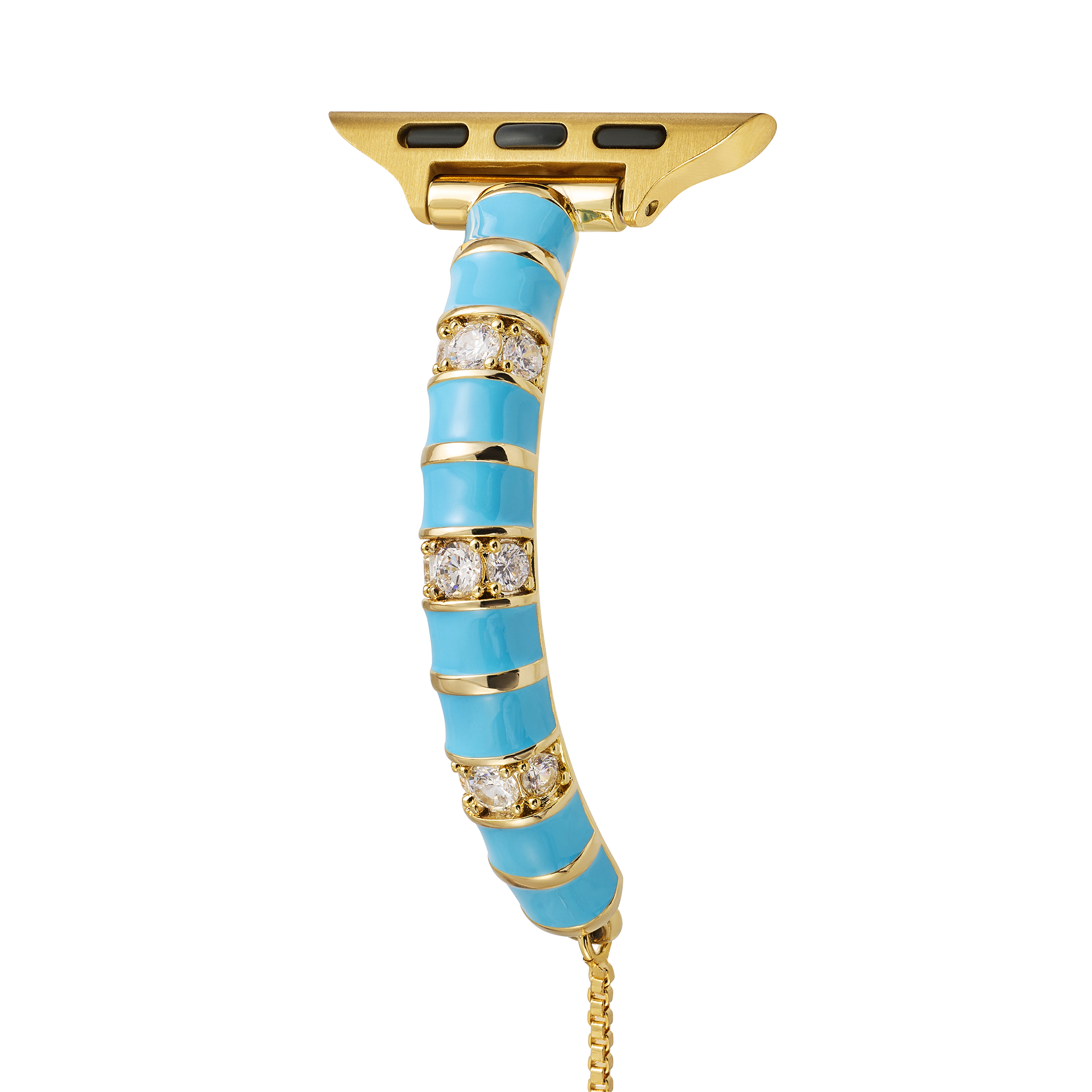 14k Gold / Platinum Plated Enameling Copper Watch Band for Apple Watch