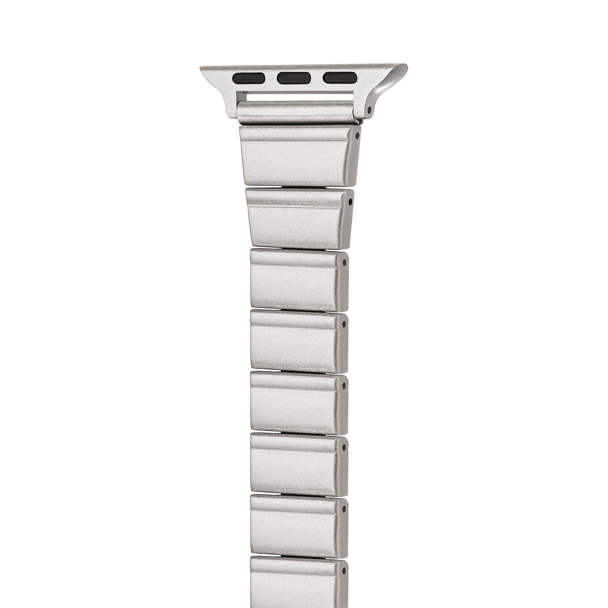 Minimal Modern Brushed Metal Watch Band for Apple Watch